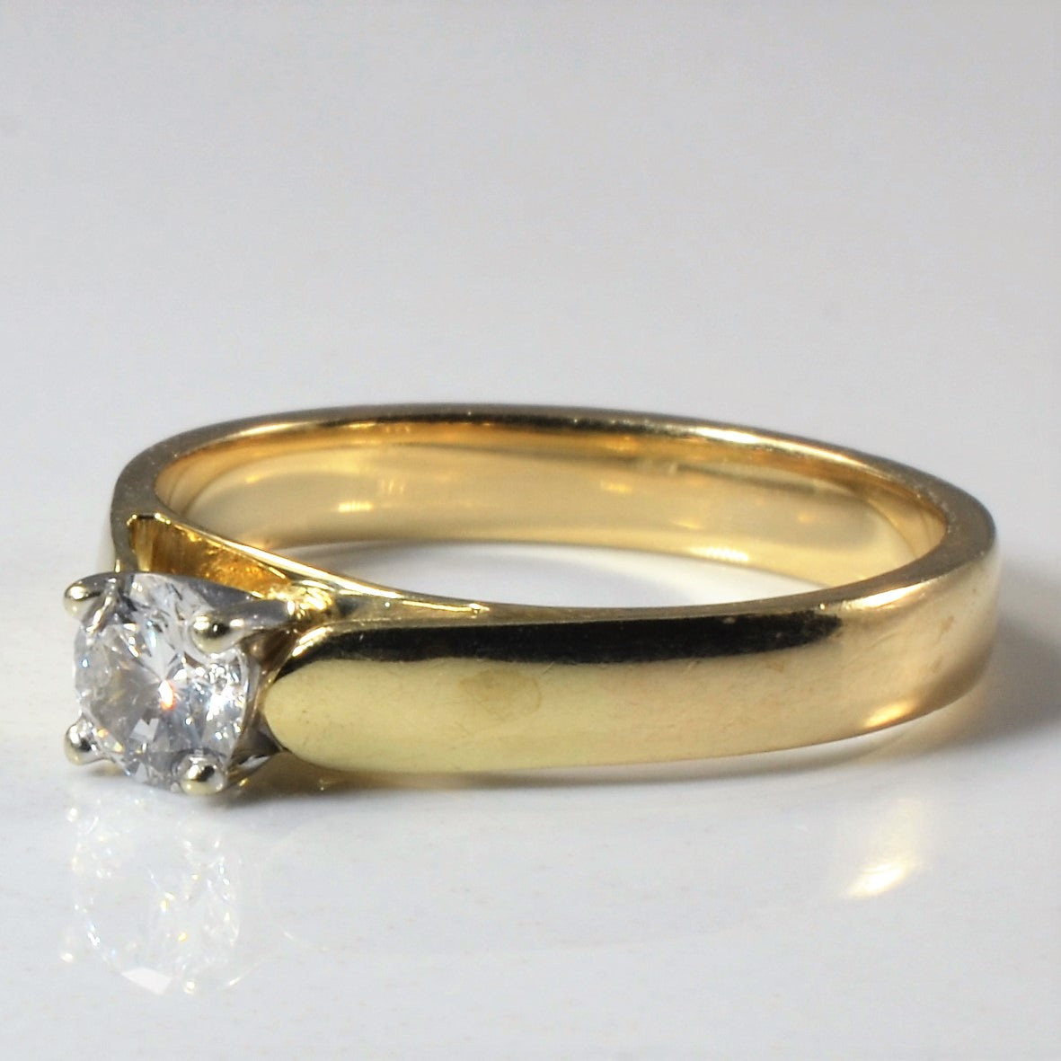 Solitaire Diamond Engagement Ring | 0.35ct | SZ 6.75 |