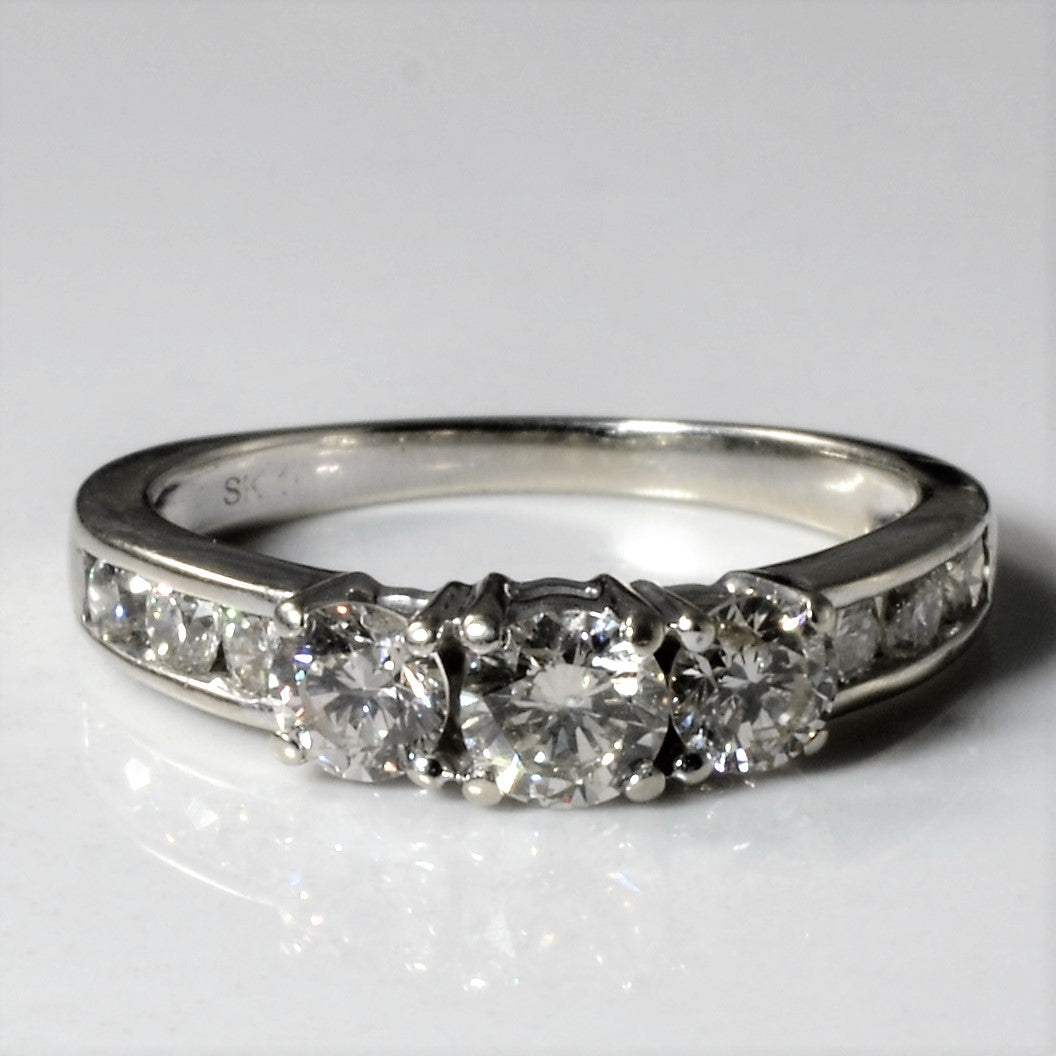 Three Stone Diamond Ring | 0.73ctw | SZ 5 |