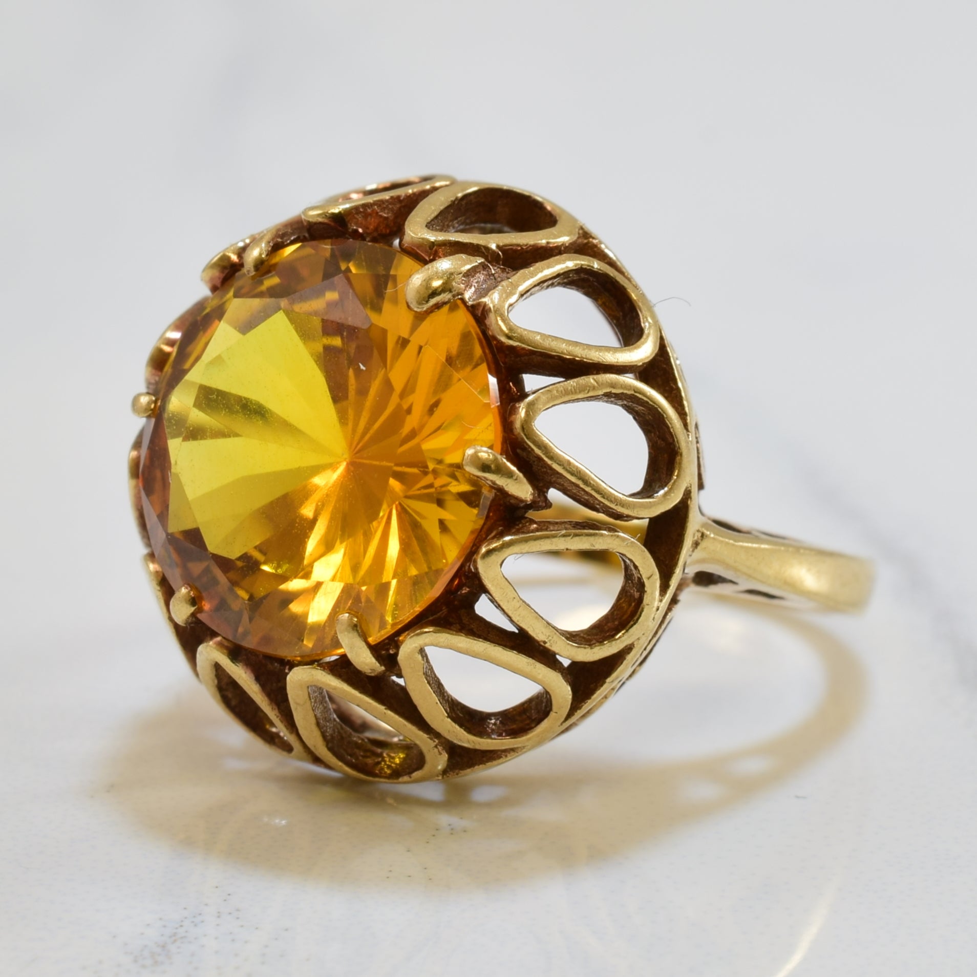 Citrine Cocktail Ring | 5.50ct | SZ 5 |