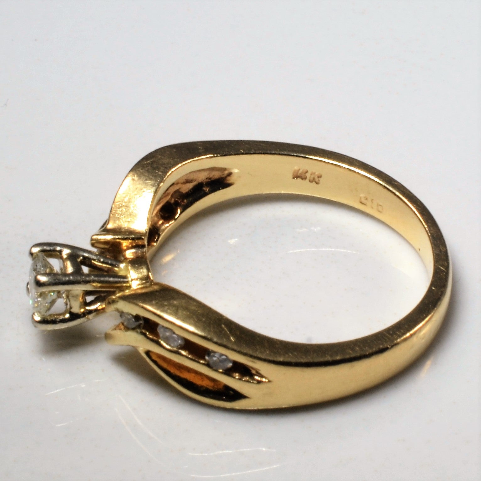 Bypass Diamond Engagement Ring | 0.37ctw | SZ 6.75 |