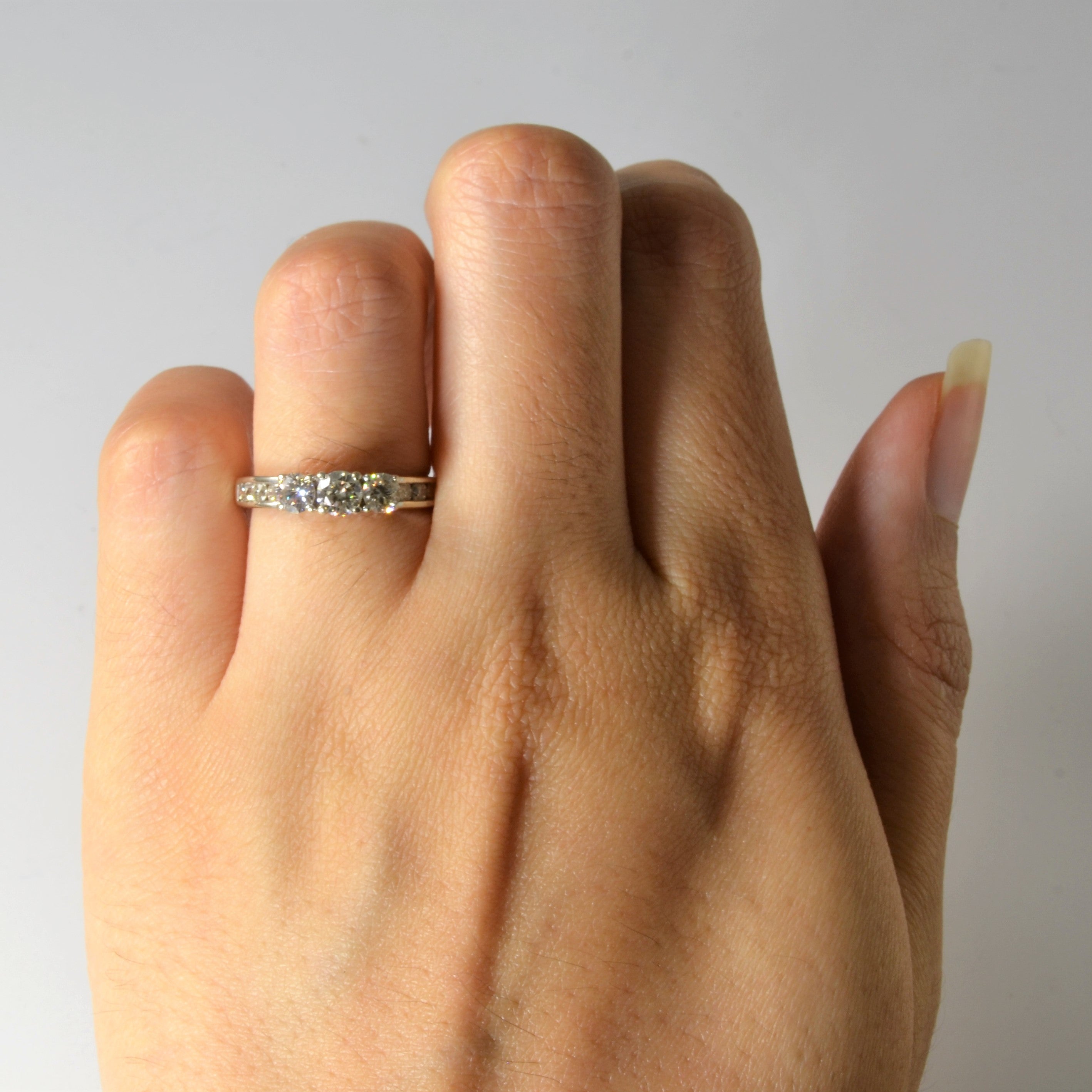 Three Stone Diamond Ring | 0.73ctw | SZ 5 |