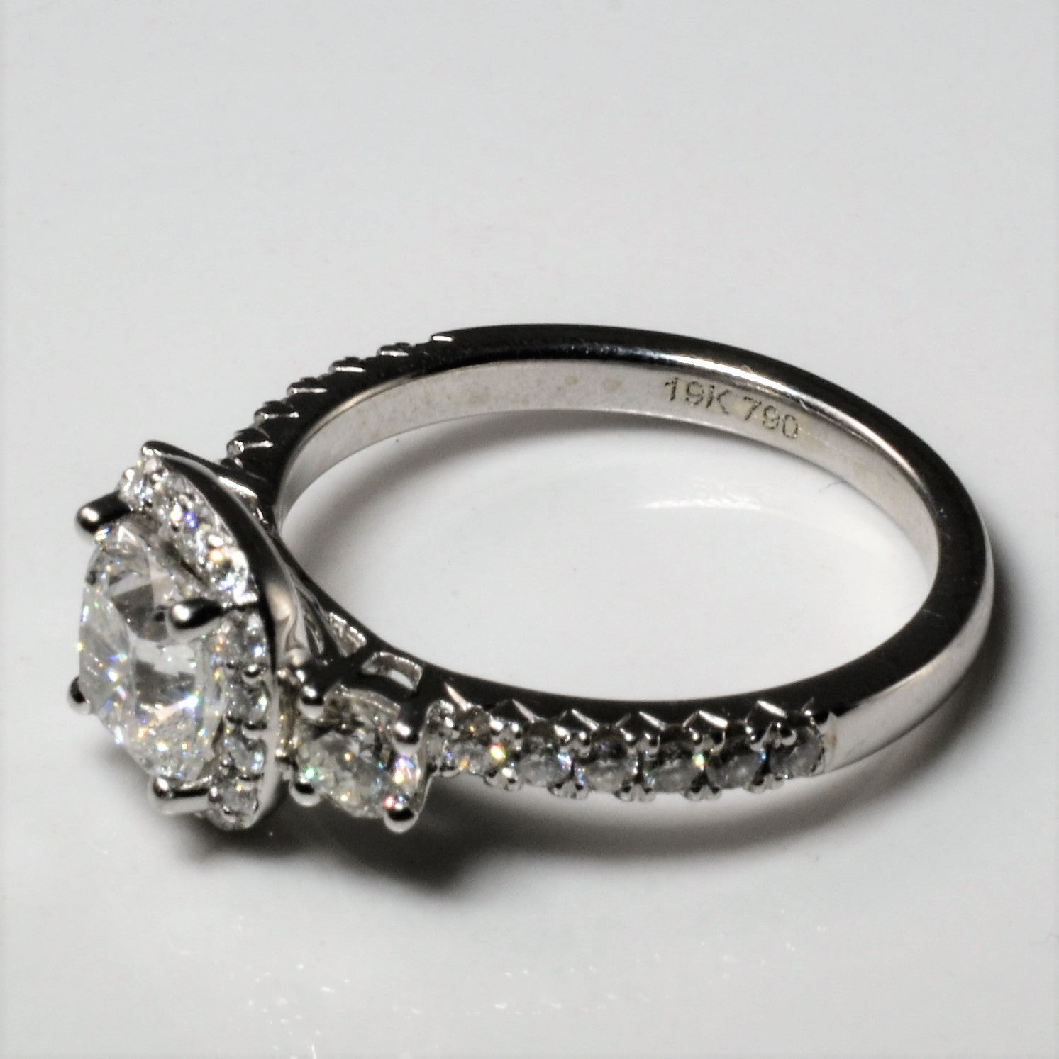 Cushion Cut Three Stone GIA Certified Engagement Ring | 1.58ctw | SZ 6.25 |