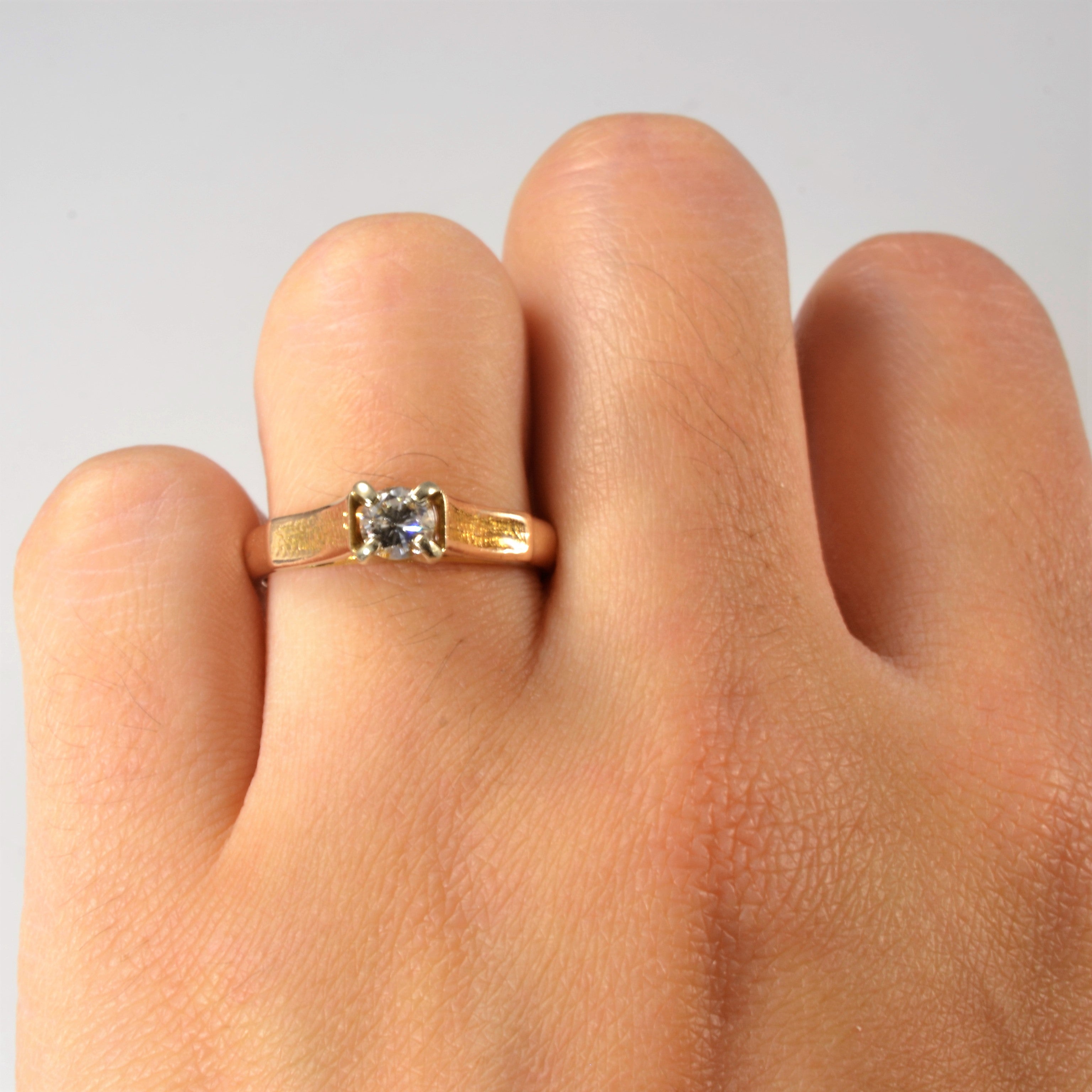 High Set Solitaire Diamond Ring | 0.29ct | SZ 7 |