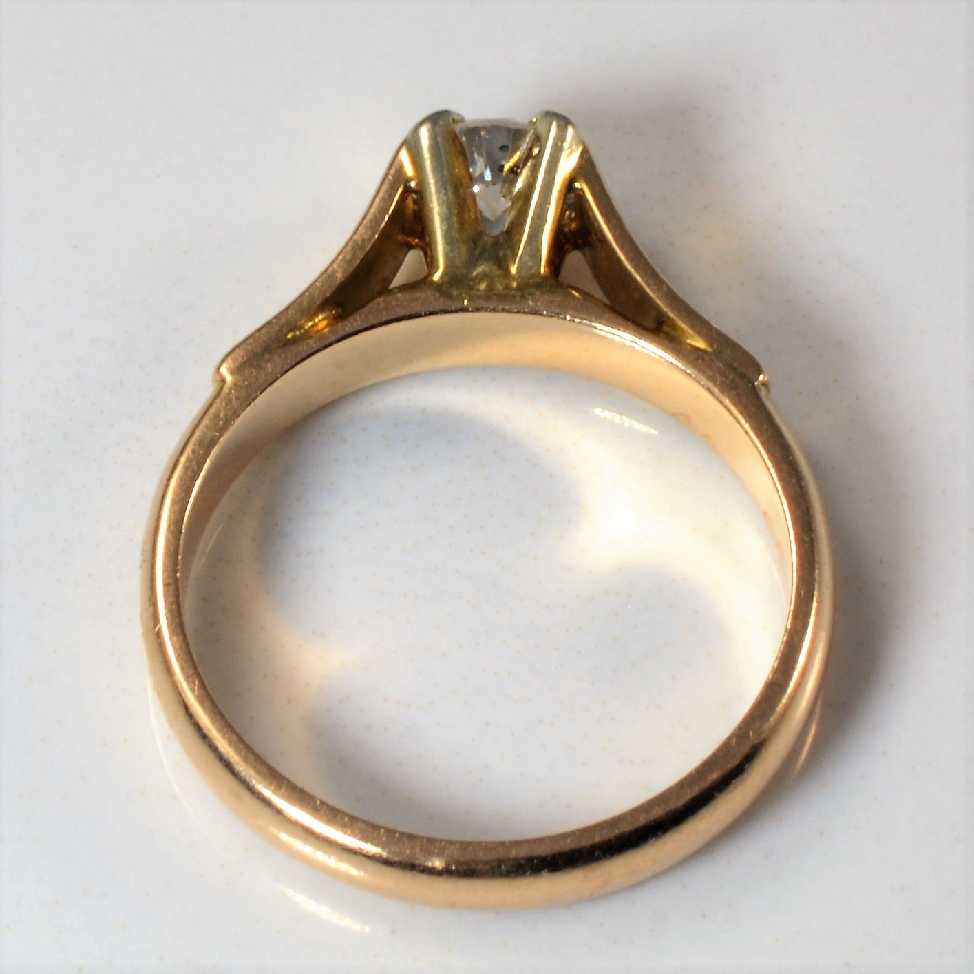 High Set Solitaire Diamond Ring | 0.29ct | SZ 7 |