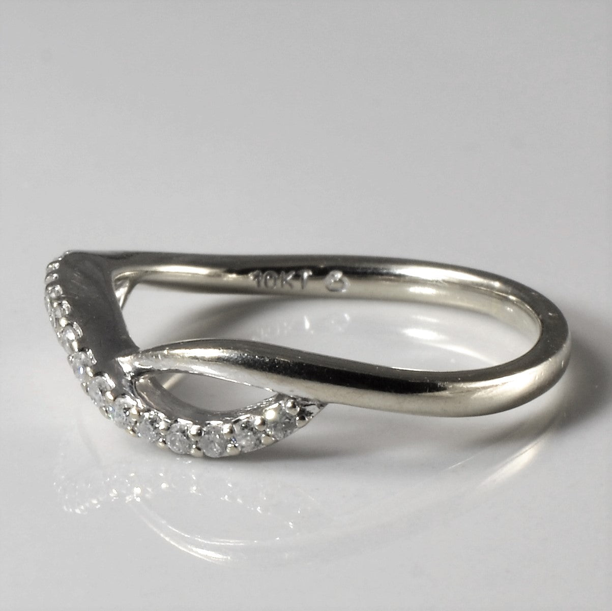 Pave Diamond Infinity Ring | 0.08ctw | SZ 5.25 |