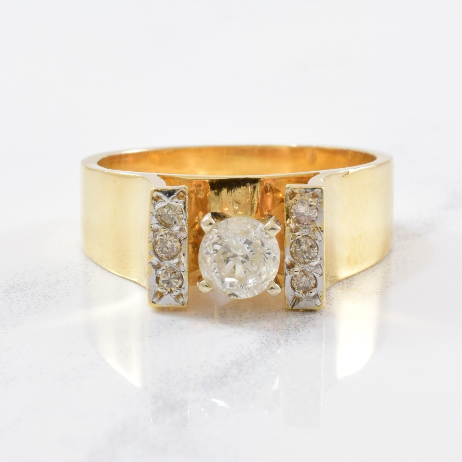 High Set Diamond Engagement Ring | 0.48ctw | SZ 6.5 |