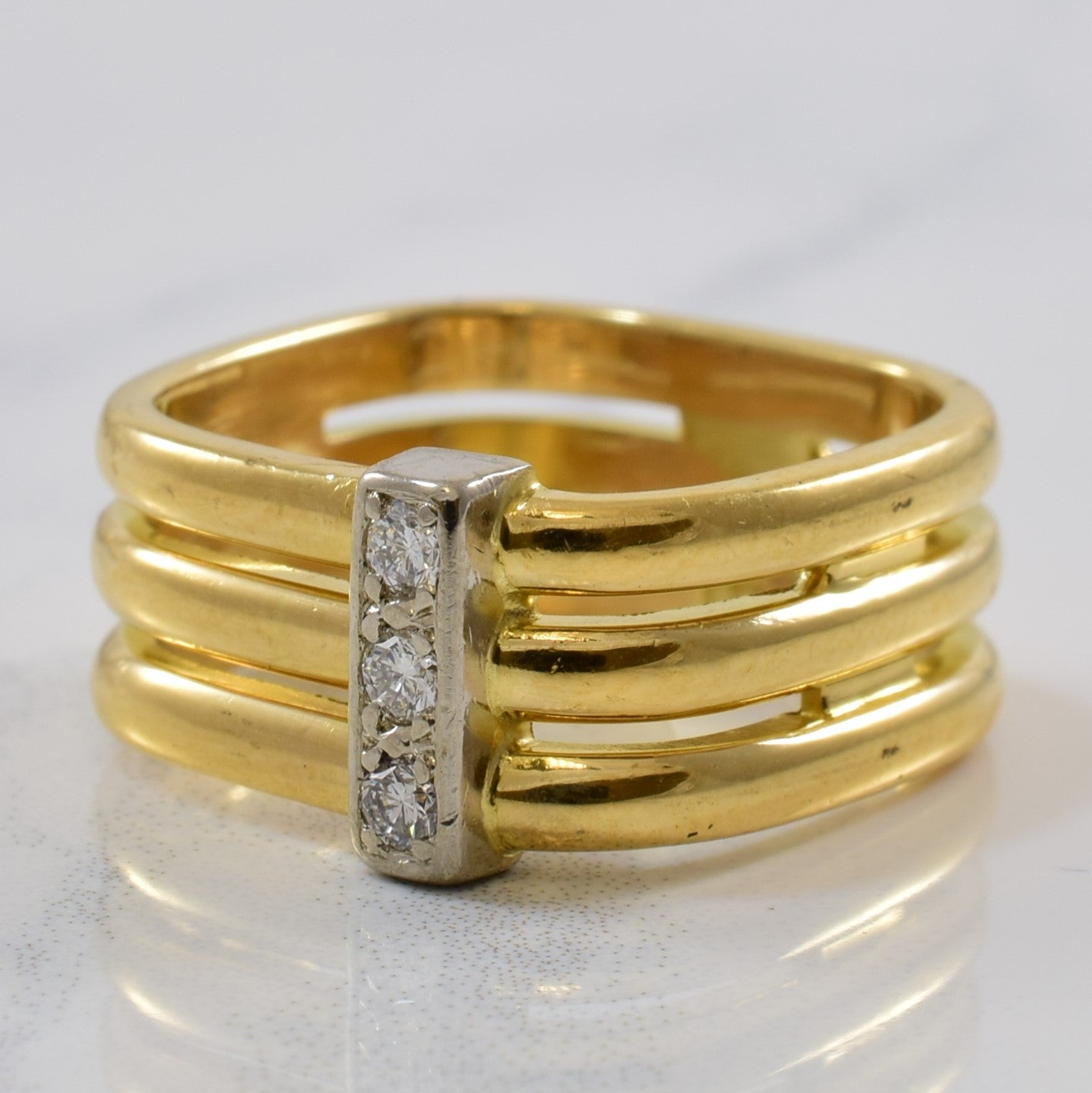 diamond ring vintage rings for sale, triple banded diamond rings