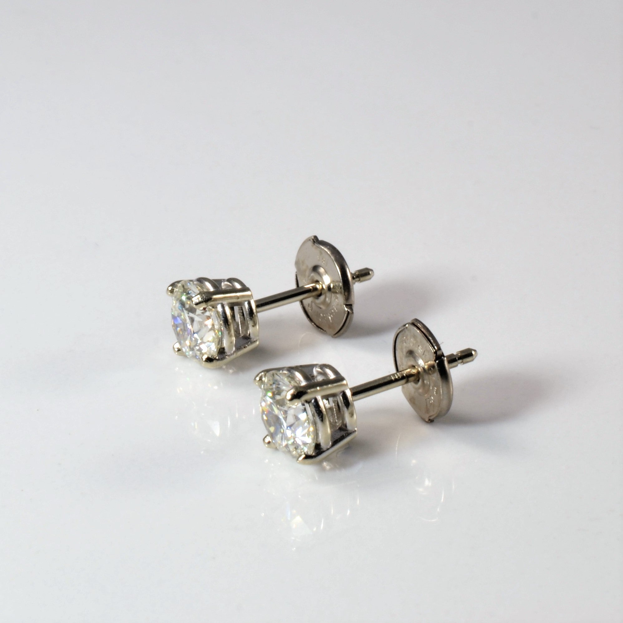 GIA Certified Diamond Solitaire Stud Earrings | 1.40ctw |