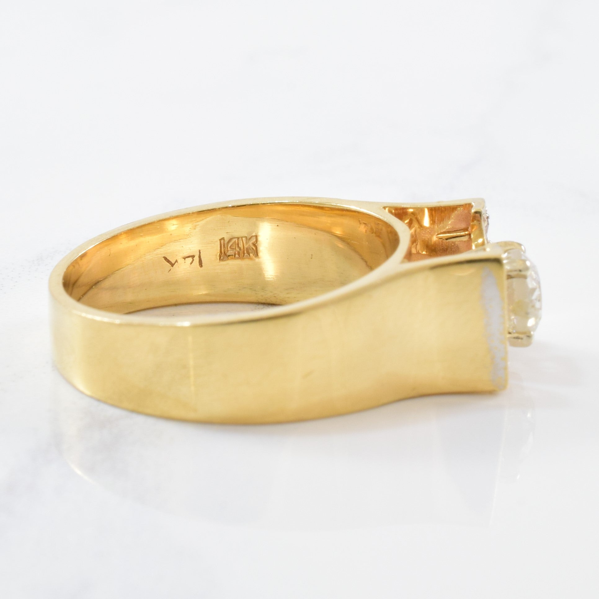 High Set Diamond Engagement Ring | 0.48ctw | SZ 6.5 |