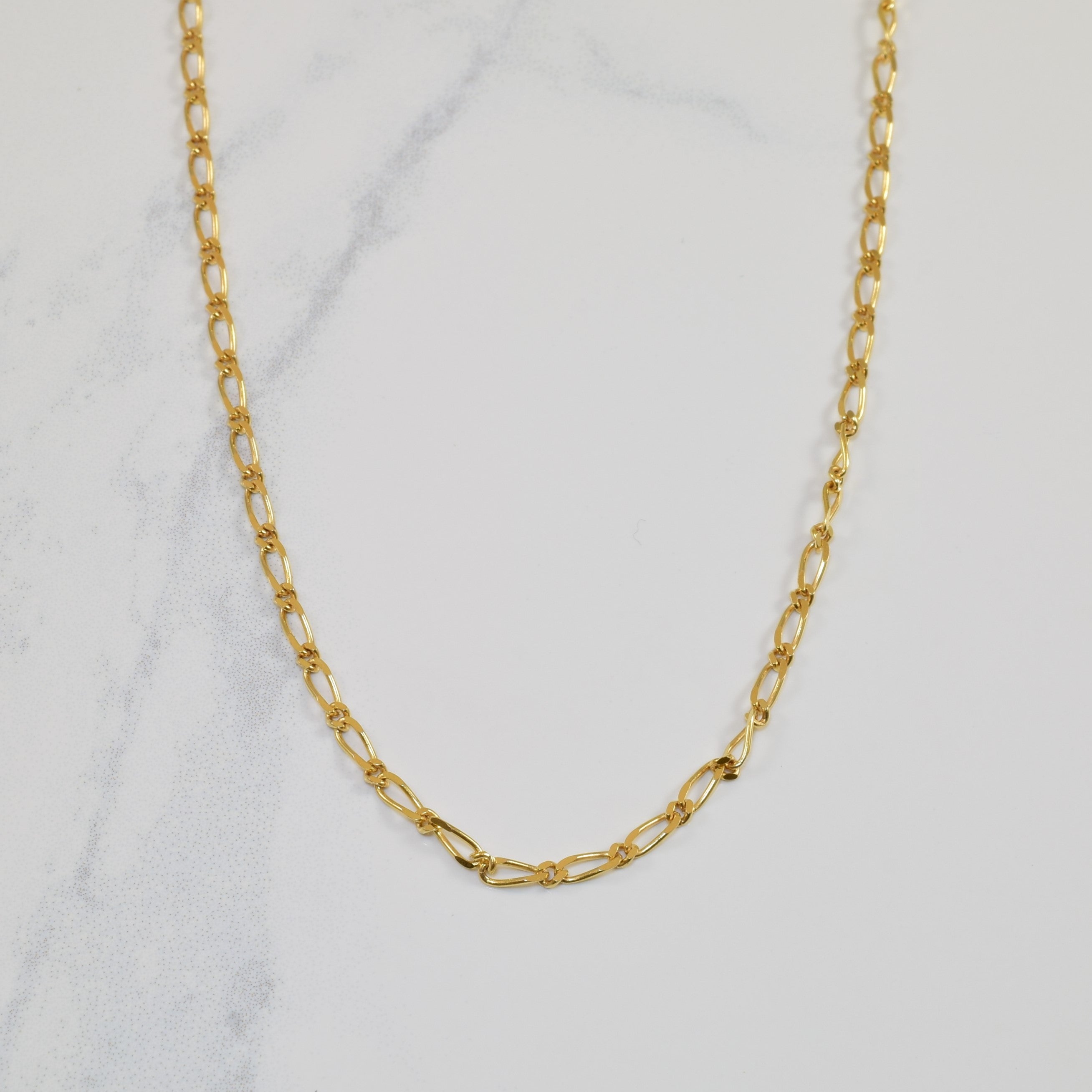 10k Yellow Gold Figaro Chain | 24" |