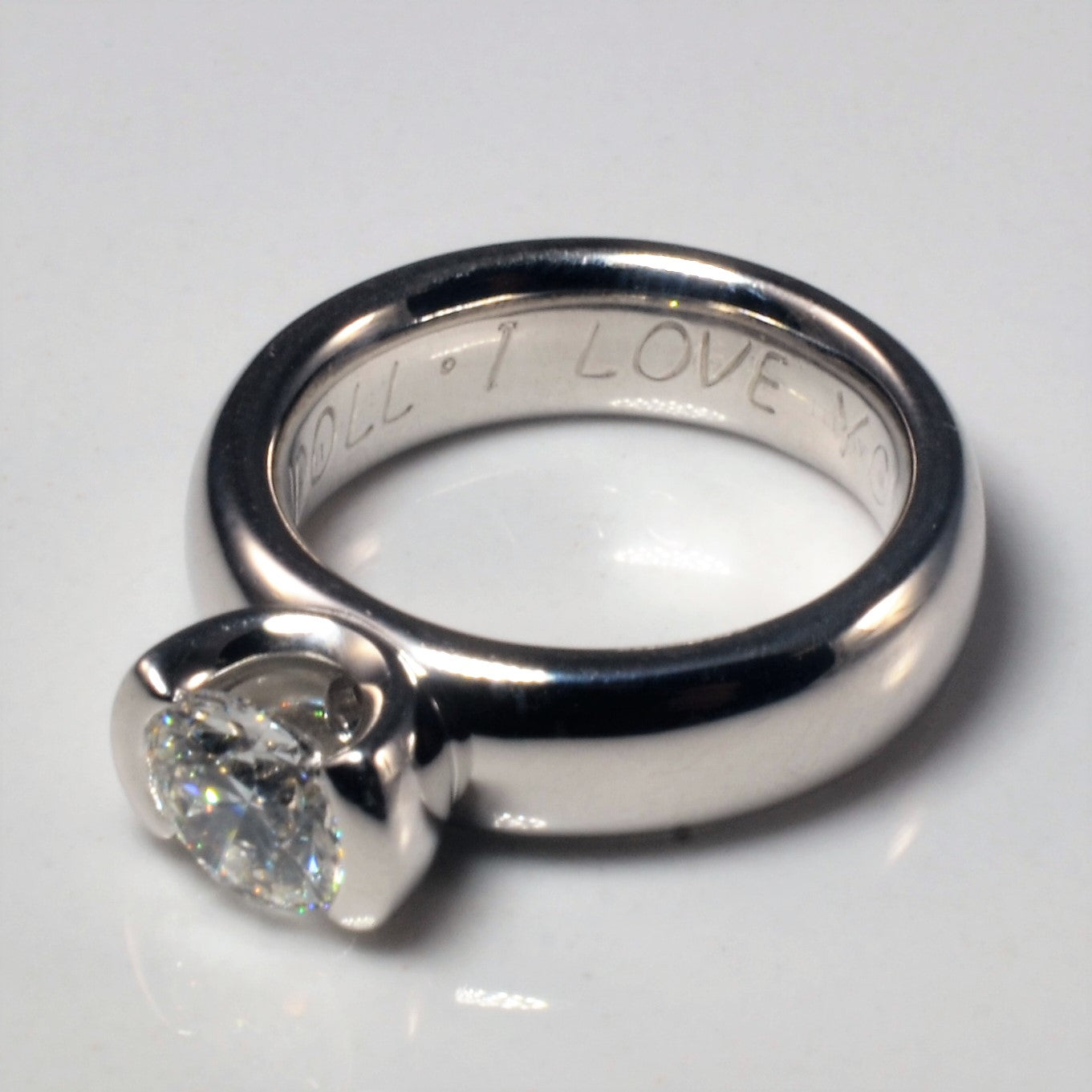 Birks' Semi Bezel Set Diamond Ring | 0.68ct | SZ 3.5 |