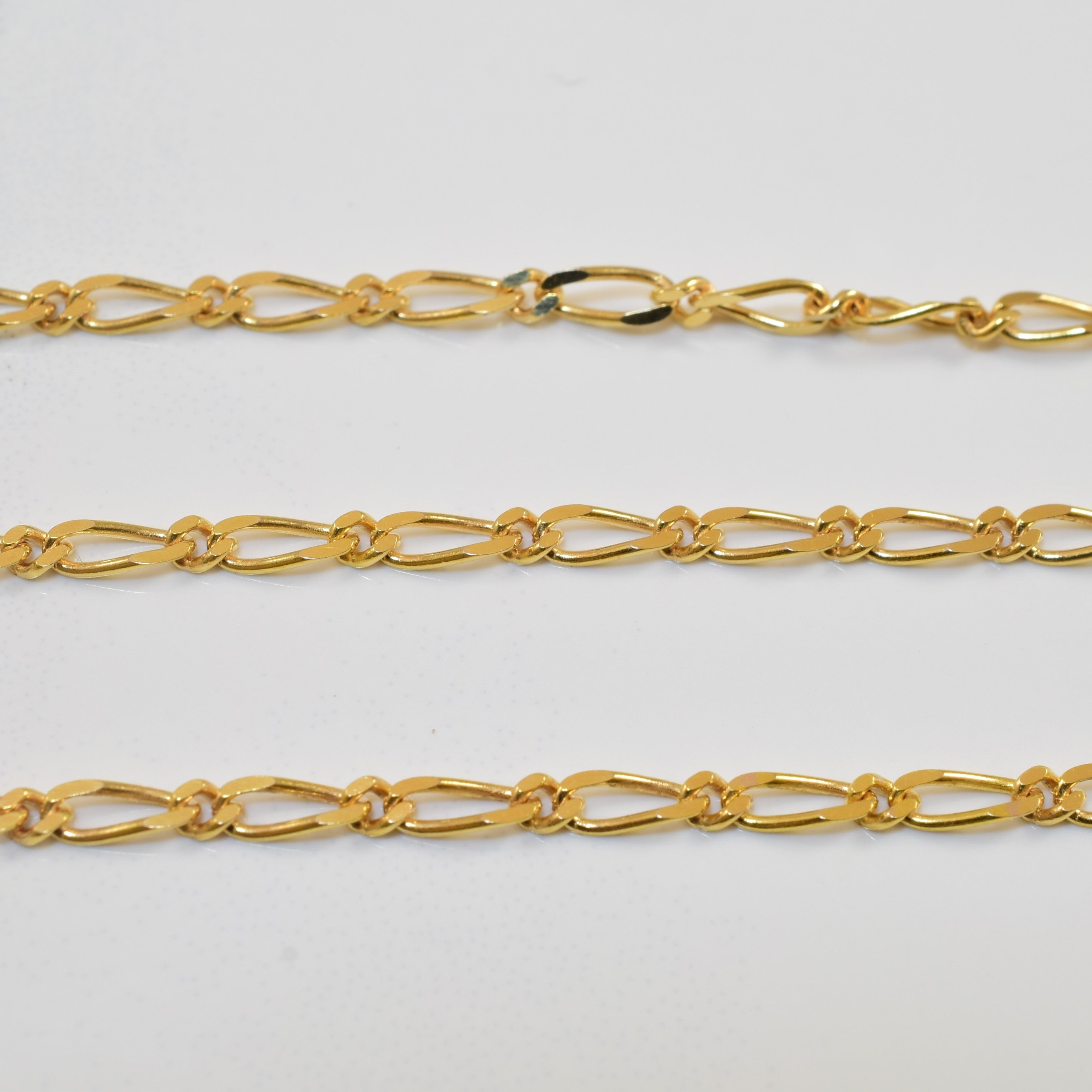 10k Yellow Gold Figaro Chain | 24" |