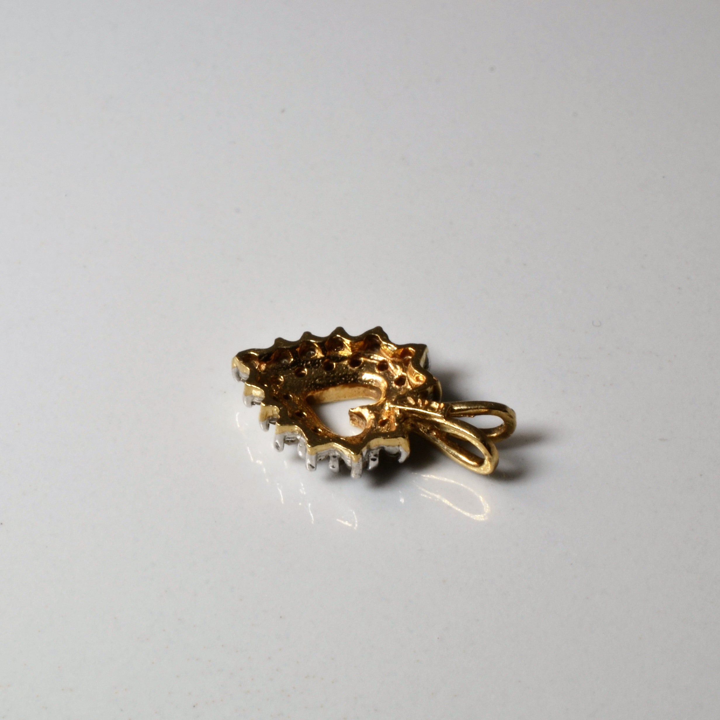 Cluster Diamond Heart Pendant | 0.13ctw |