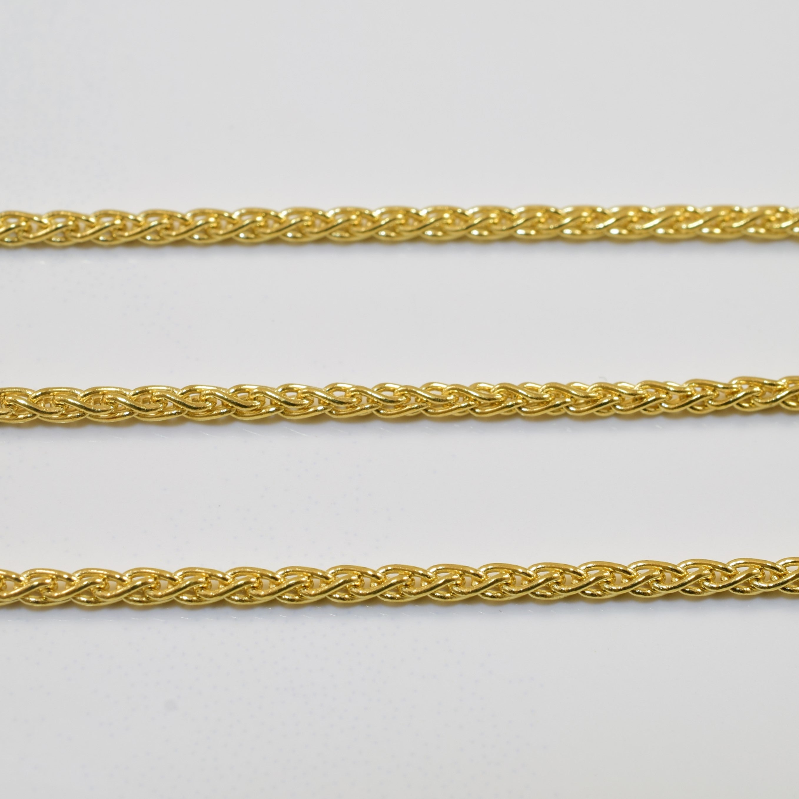 18k Yellow Gold Long Wheat Chain | 32" |