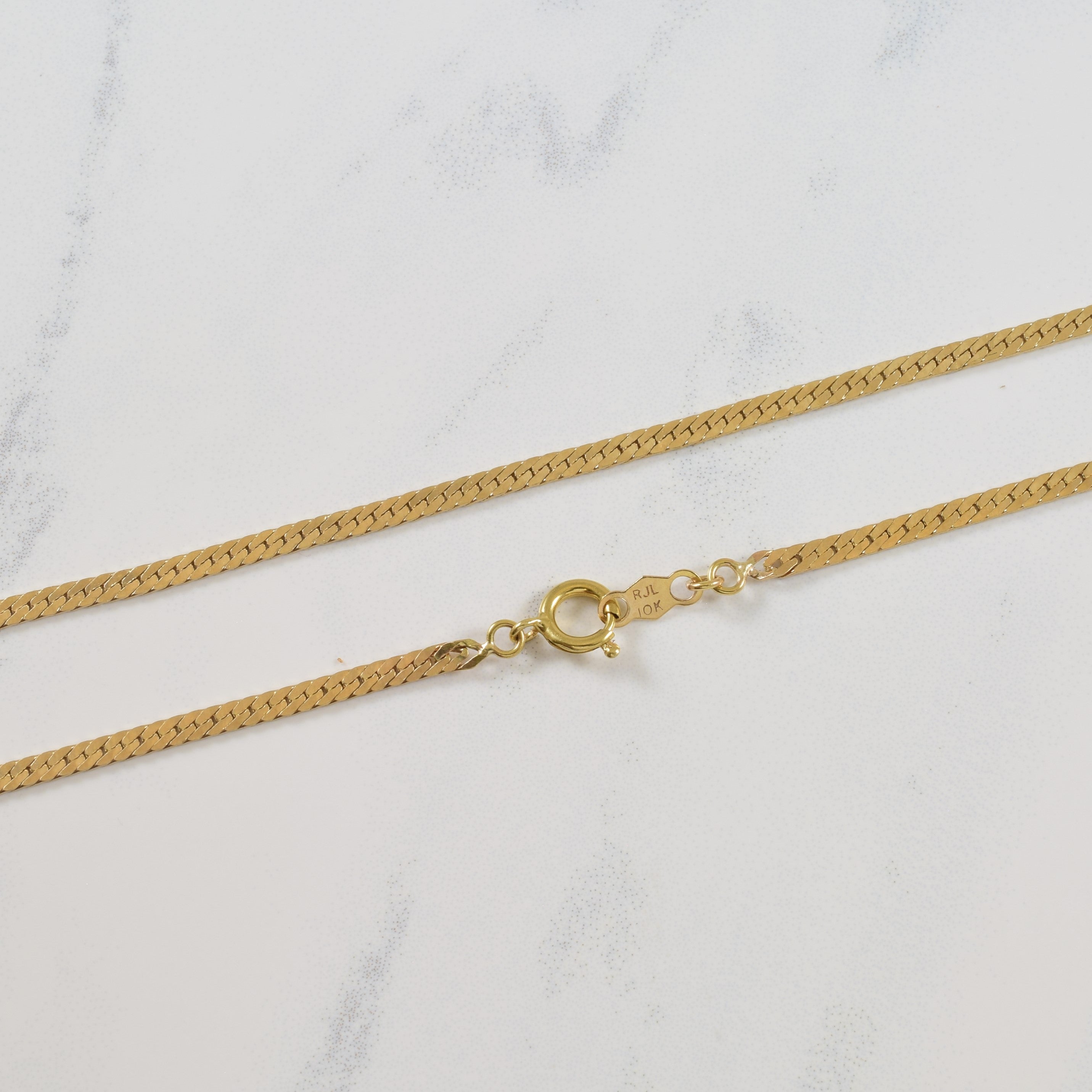 10k Yellow Gold Herringbone Chain | 26" |