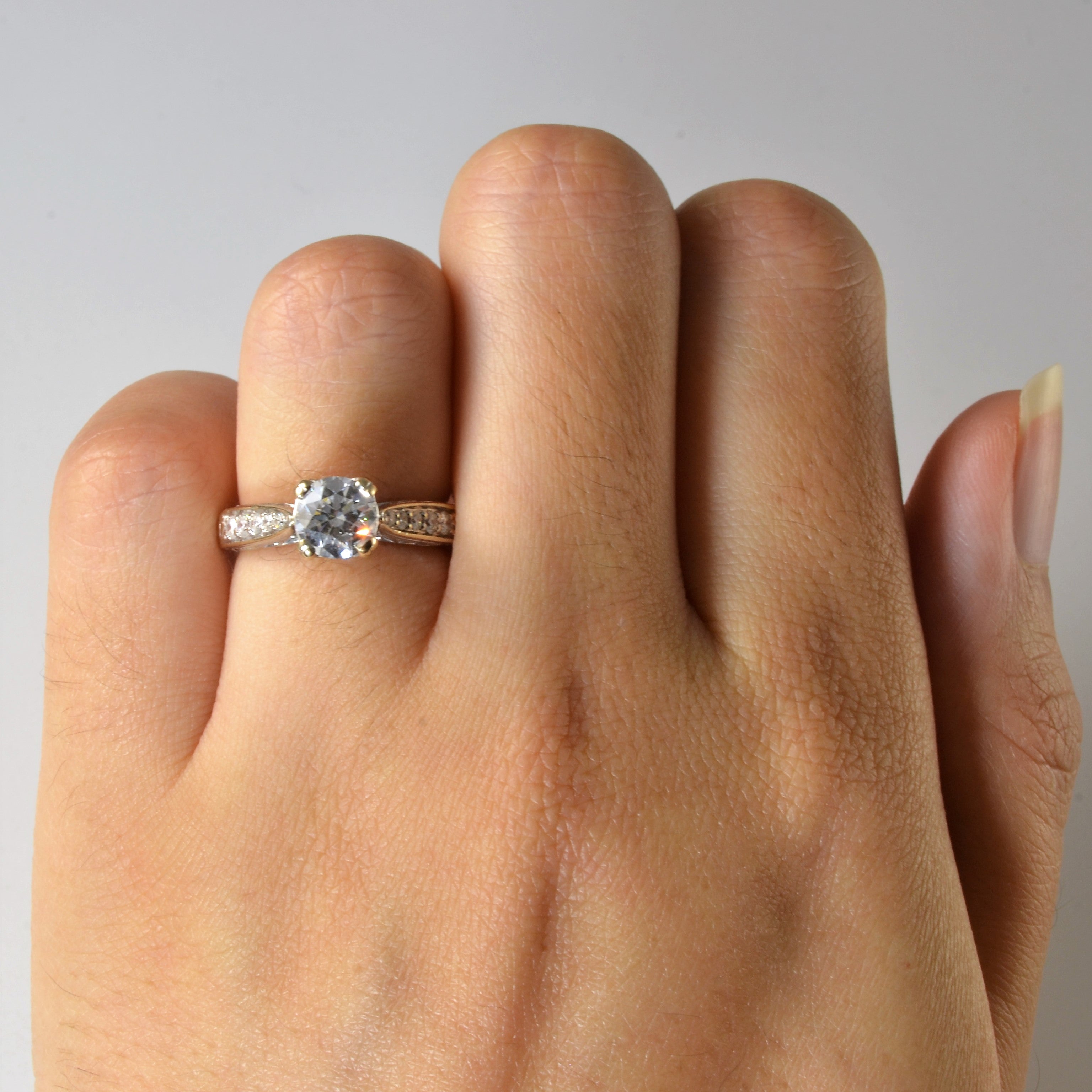 Detailed European Shank Diamond Ring | 1.17ctw | SZ 4.25 |