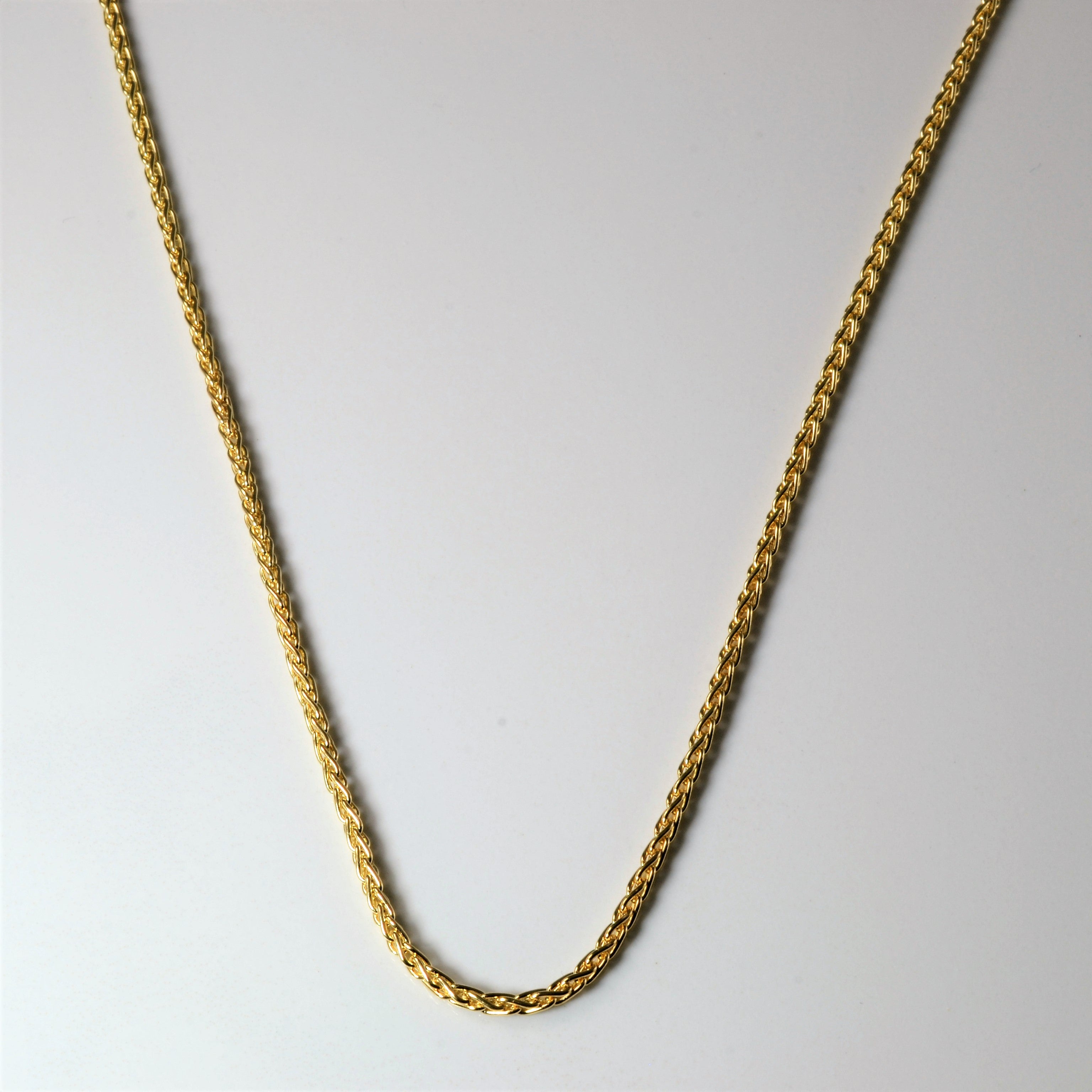 14k Yellow Gold Wheat Chain | 26" |