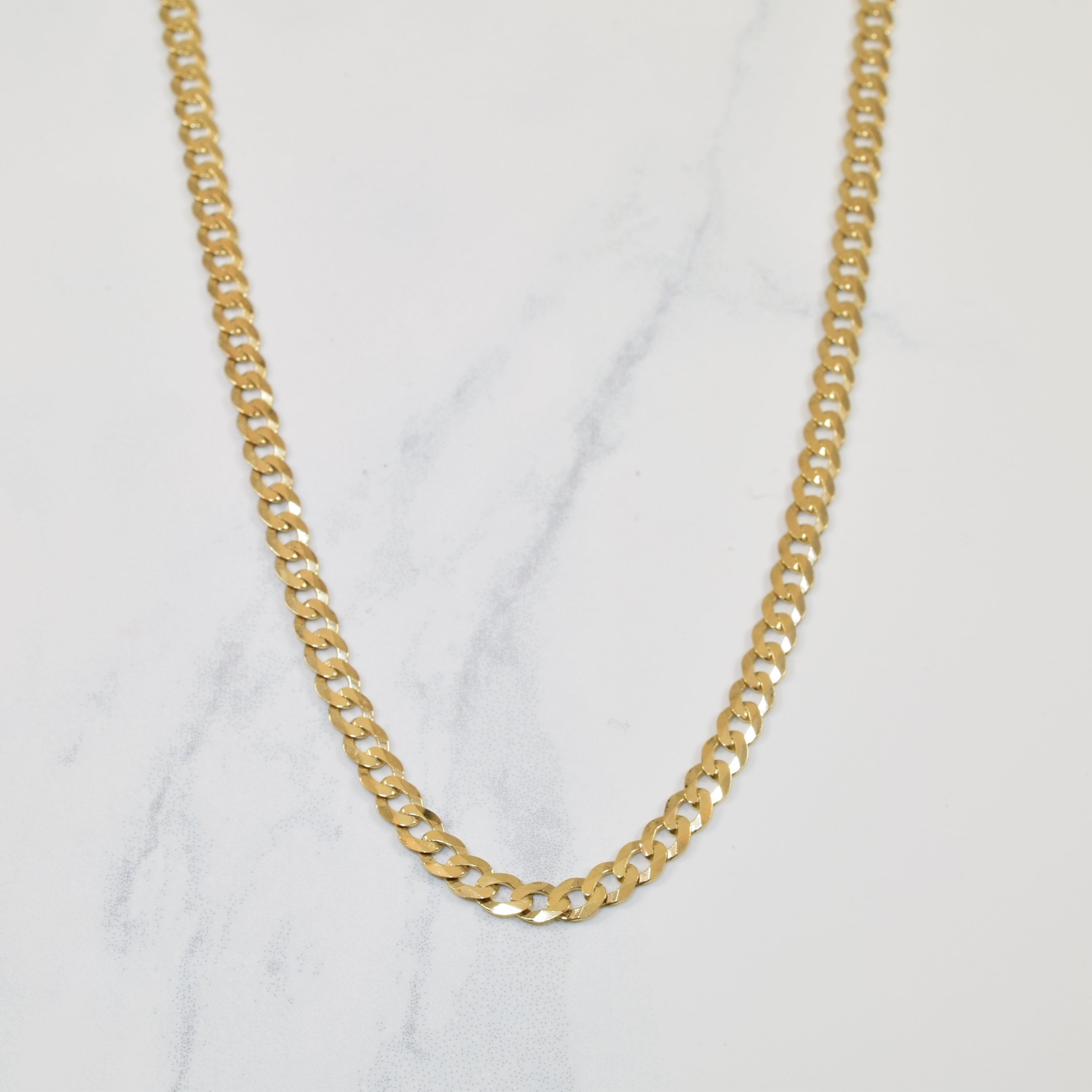 10k Yellow Gold Curb Chain | 20" |