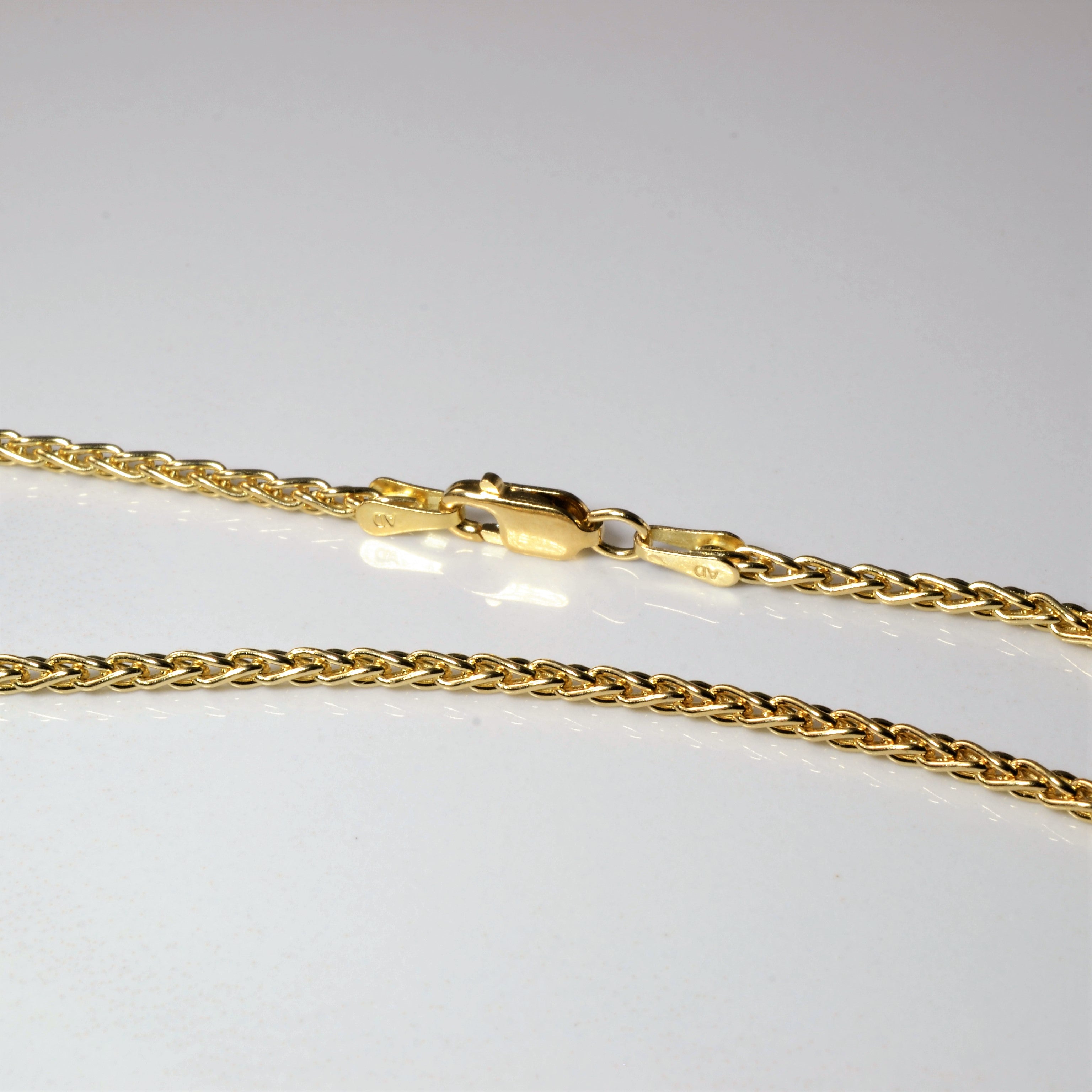 14k Yellow Gold Wheat Chain | 26" |
