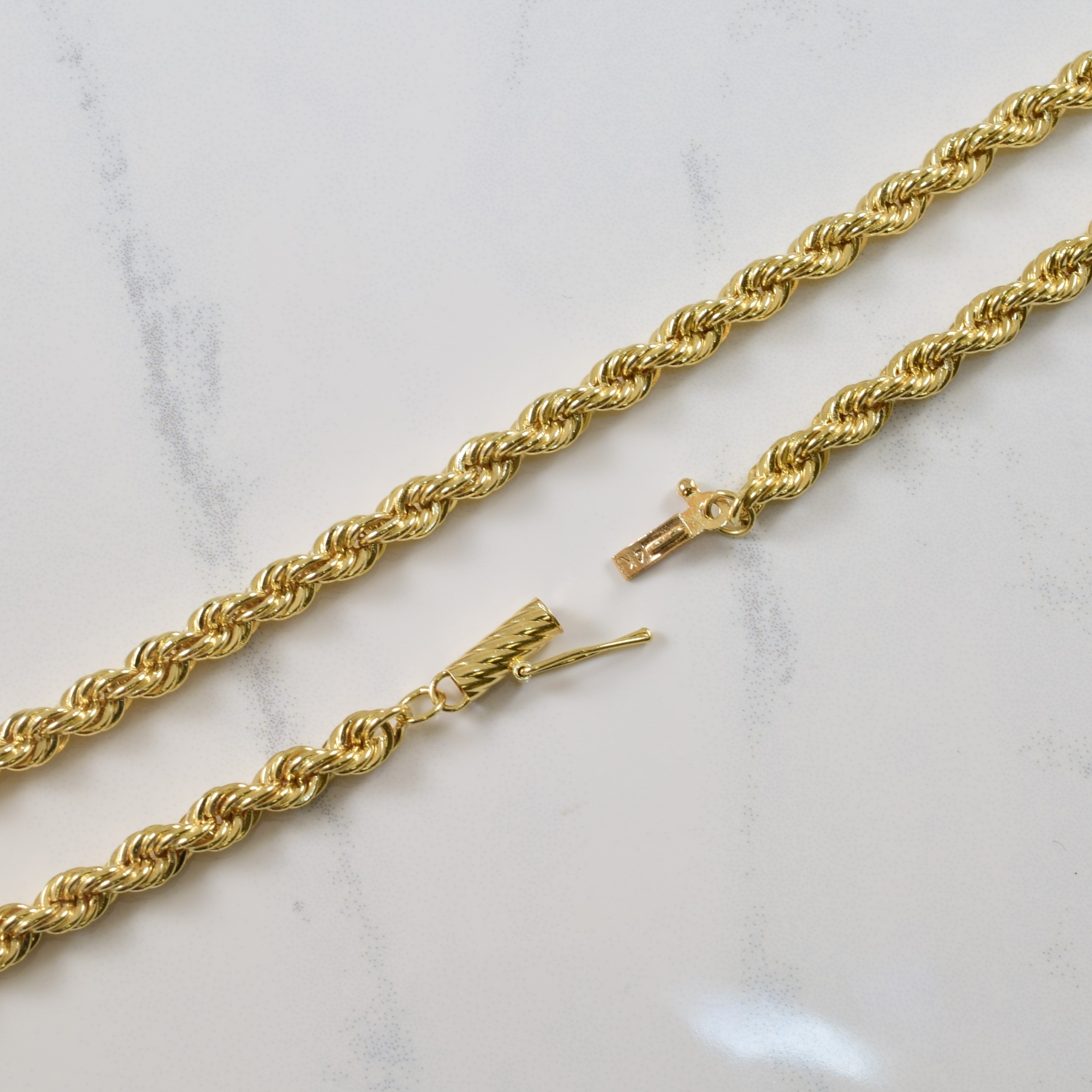 14k Yellow Gold Rope Chain | 20.5" |