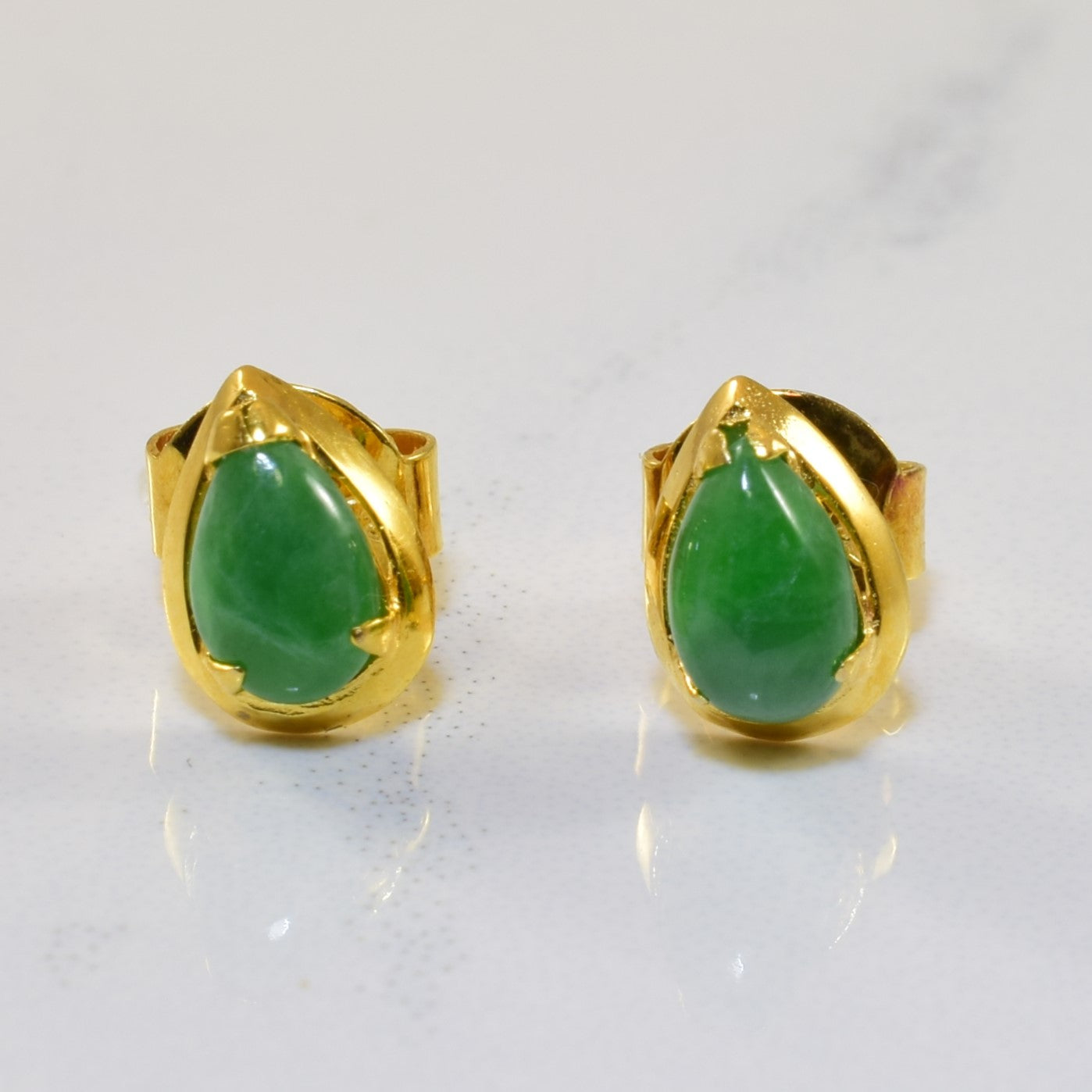 Jadeite Stud Earrings | 0.40ctw |