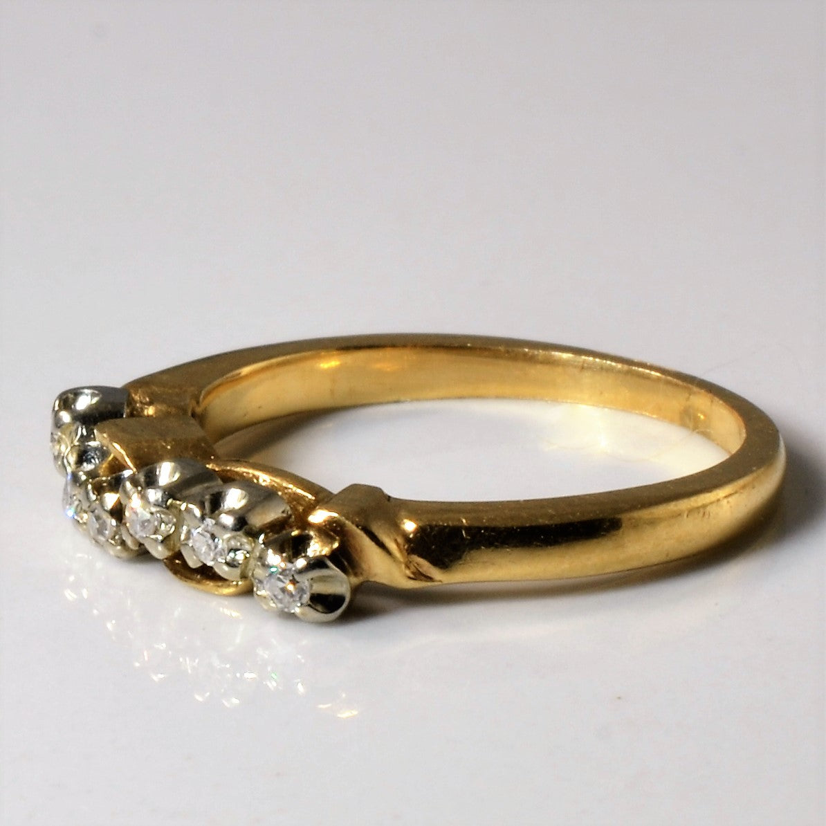 Diamond Wave Contour Ring | 0.045ctw | SZ 4.75 |