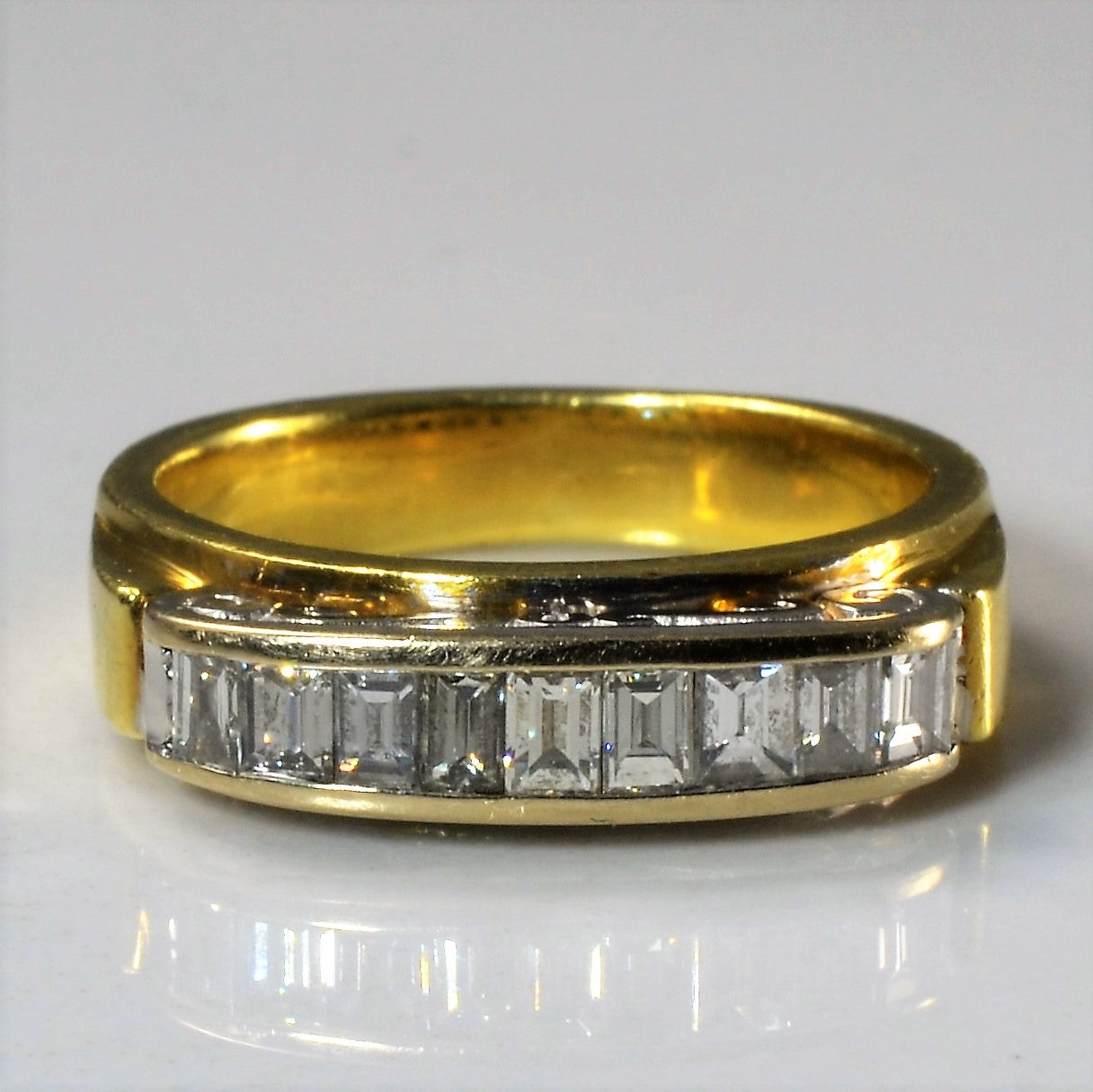 Bague en diamants taille baguette | 0,72 ct | Taille 6,75 |