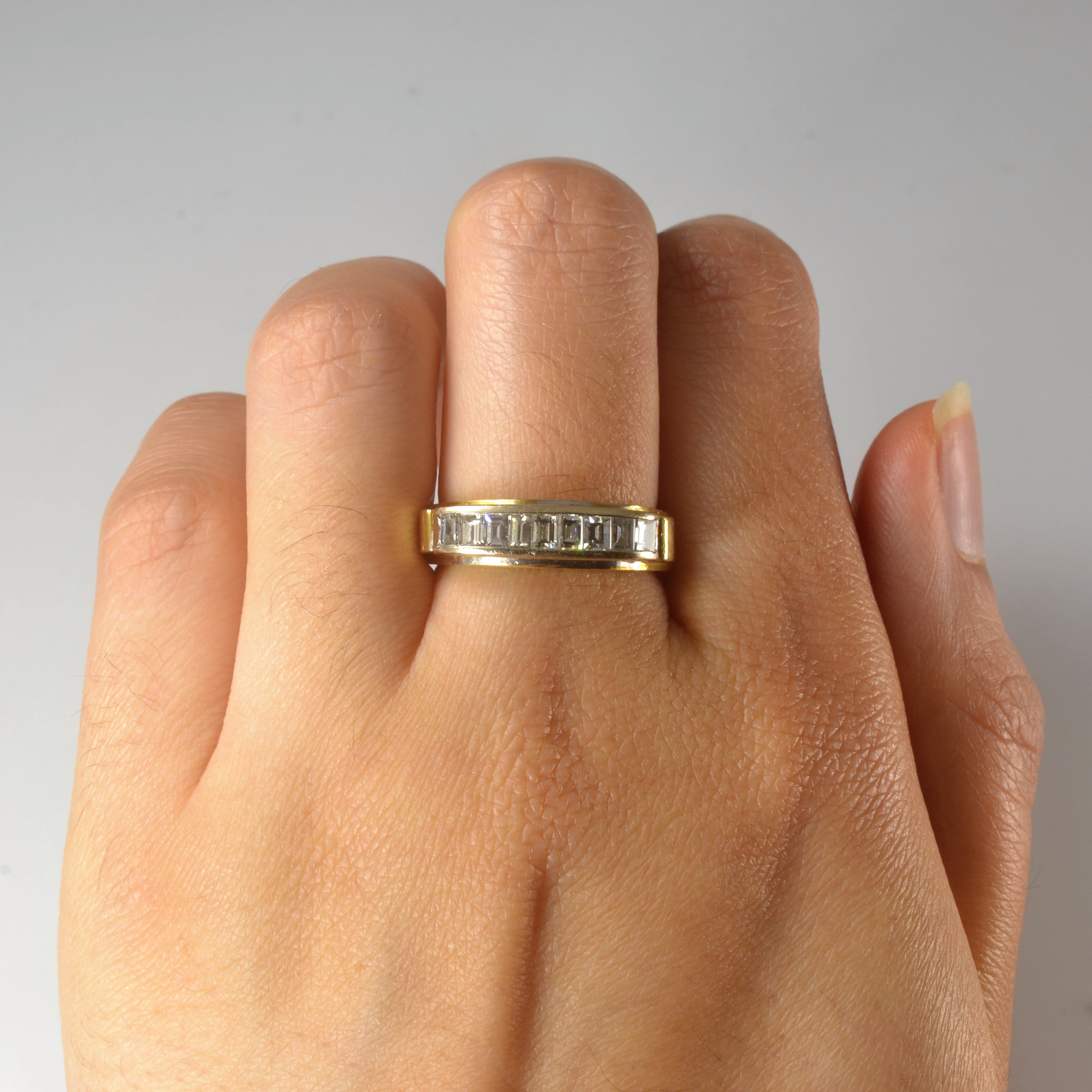 Bague en diamants taille baguette | 0,72 ct | Taille 6,75 |