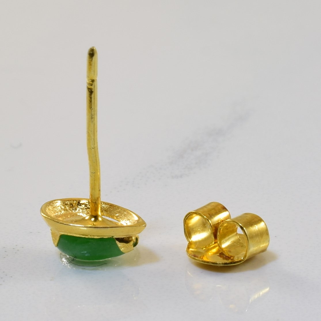 Jadeite Stud Earrings | 0.40ctw |