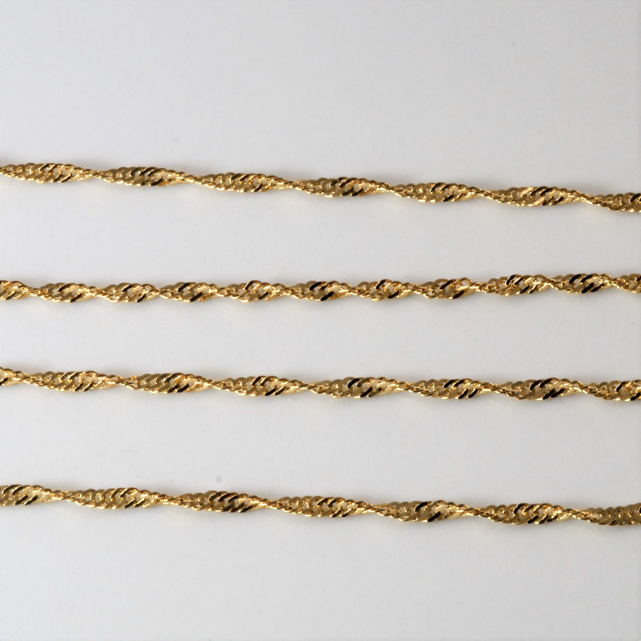 10k Yellow Gold Singapore Chain | 18"|