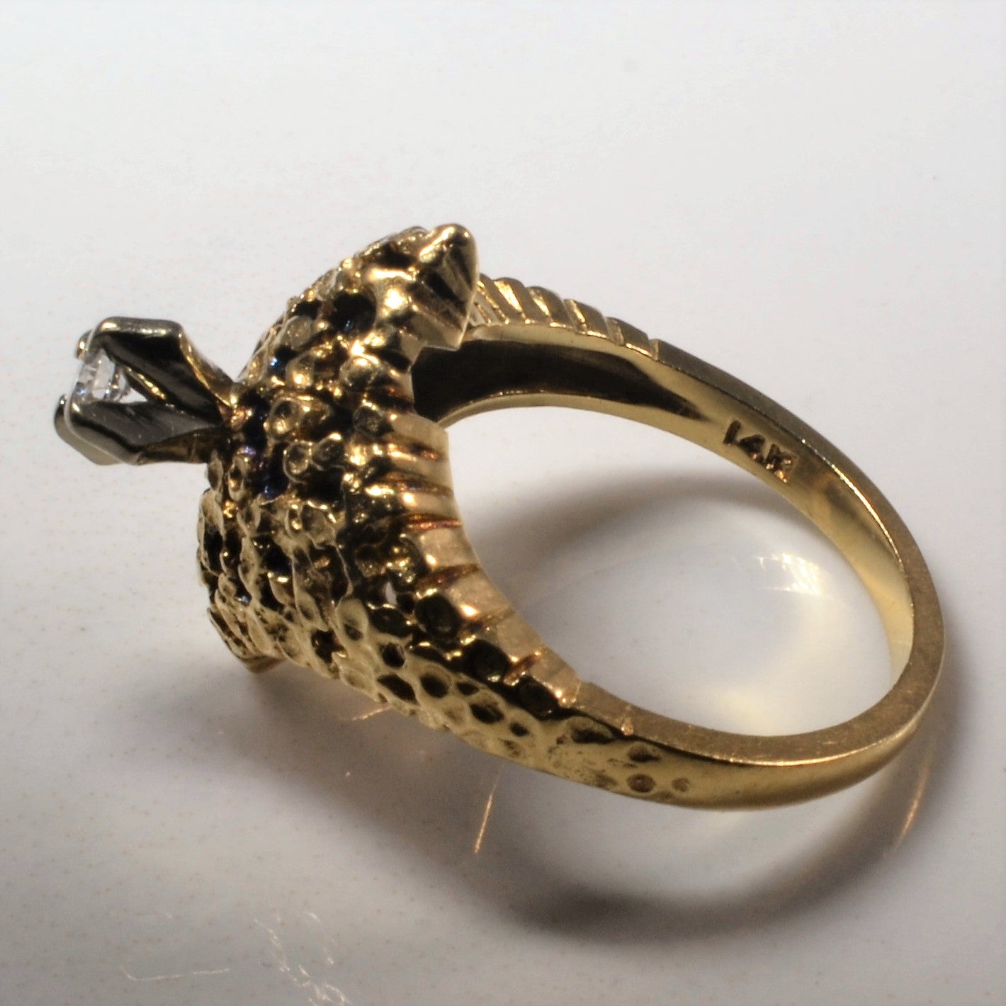 Diamond Shield Ring | 0.08ct | SZ 6 |