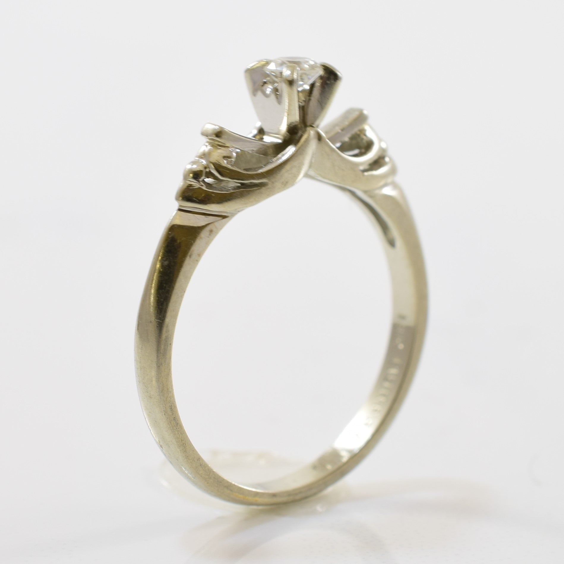 Petite Diamond Solitaire Ring | 0.10ct | SZ 6 |