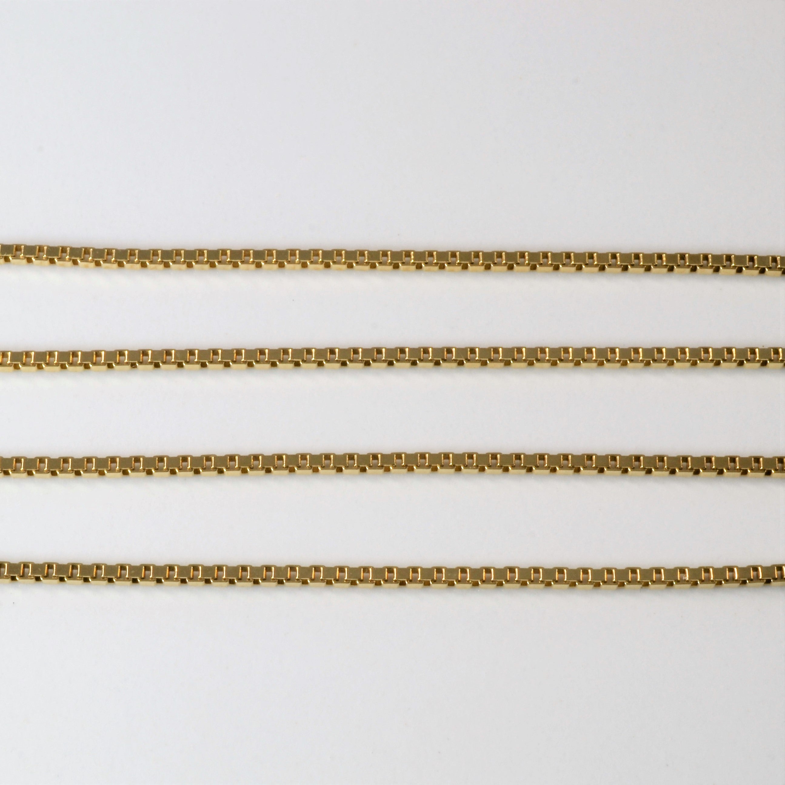 10k Yellow Gold Box Chain | 16"|