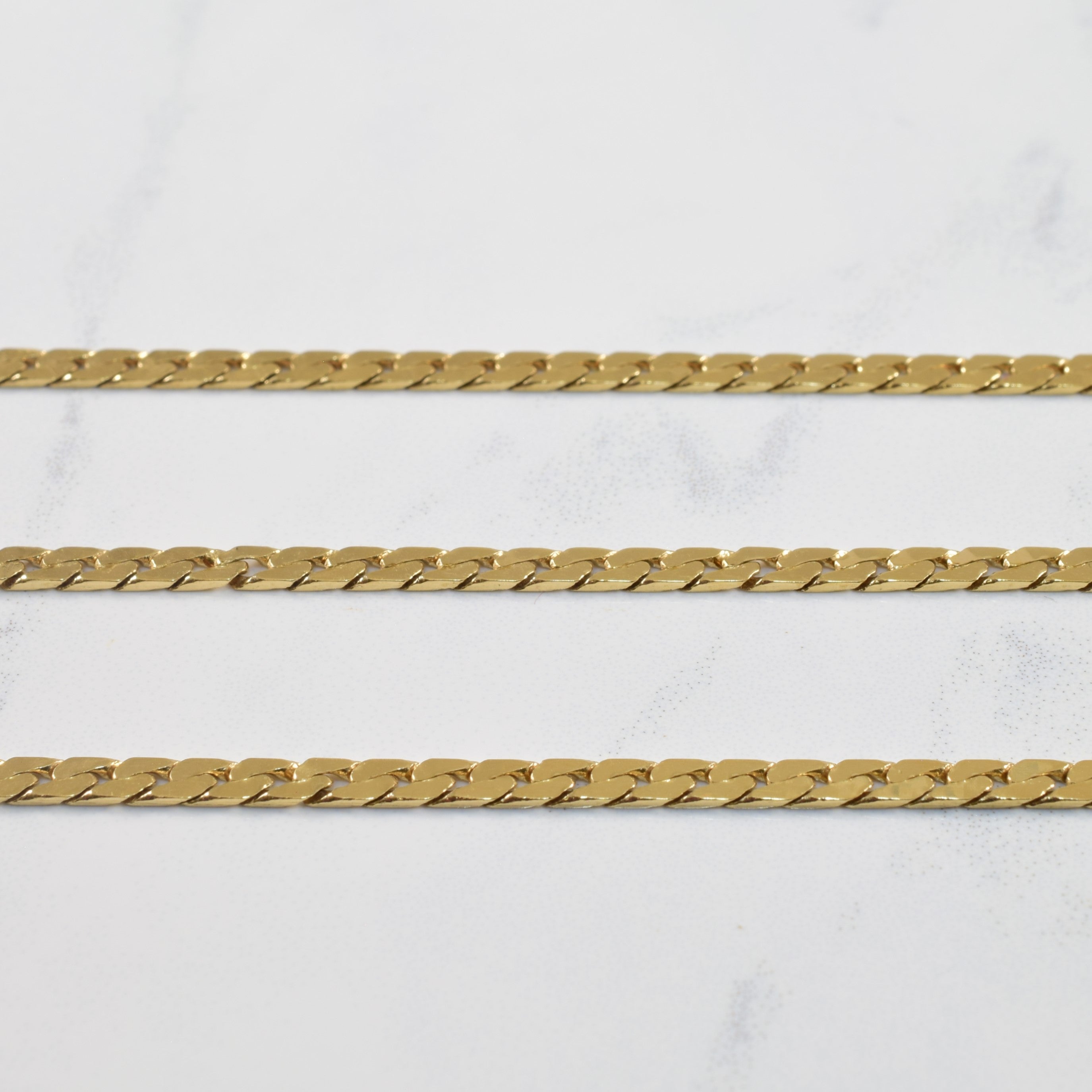 10k Yellow Gold Curb Chain | 22" |