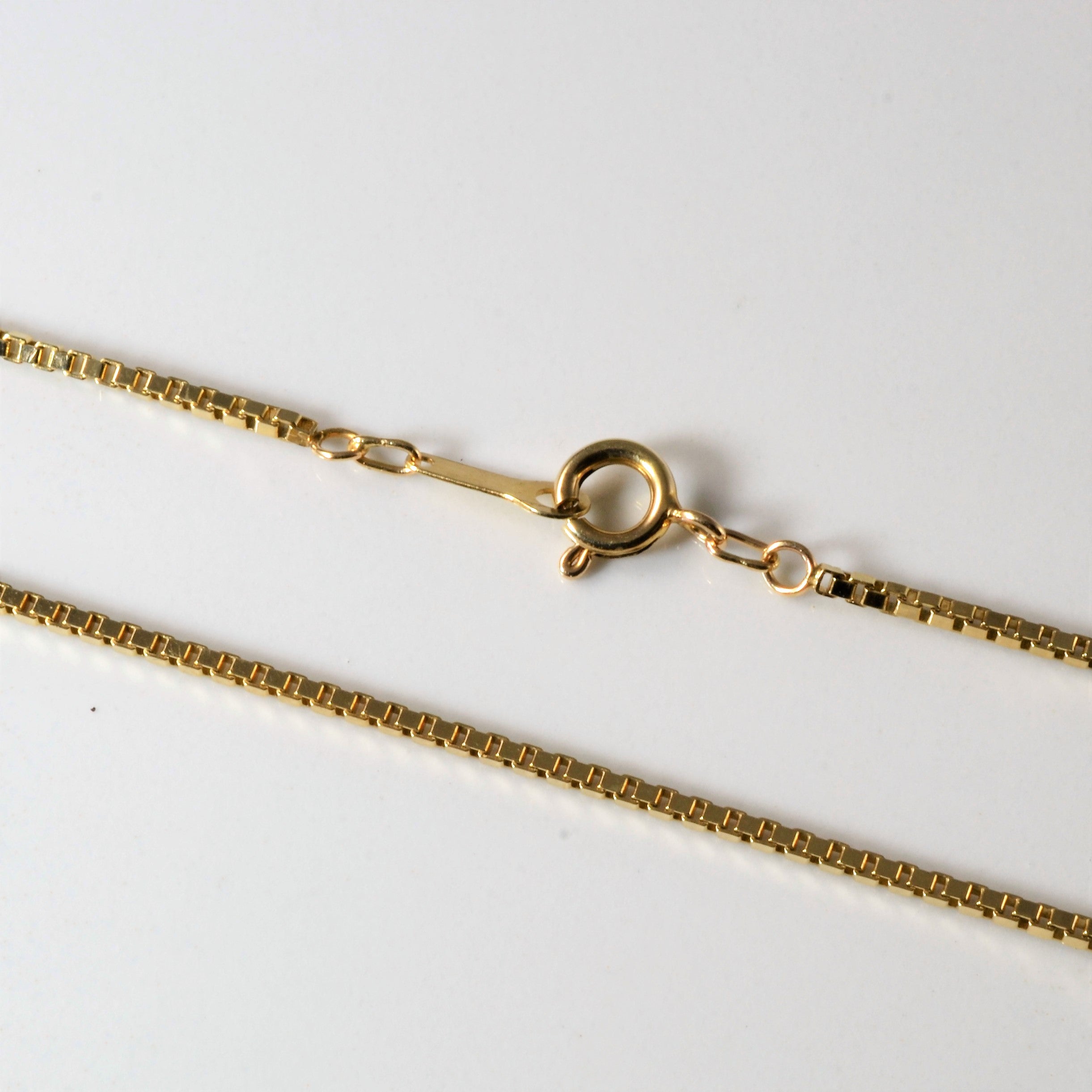 10k Yellow Gold Box Chain | 16"|