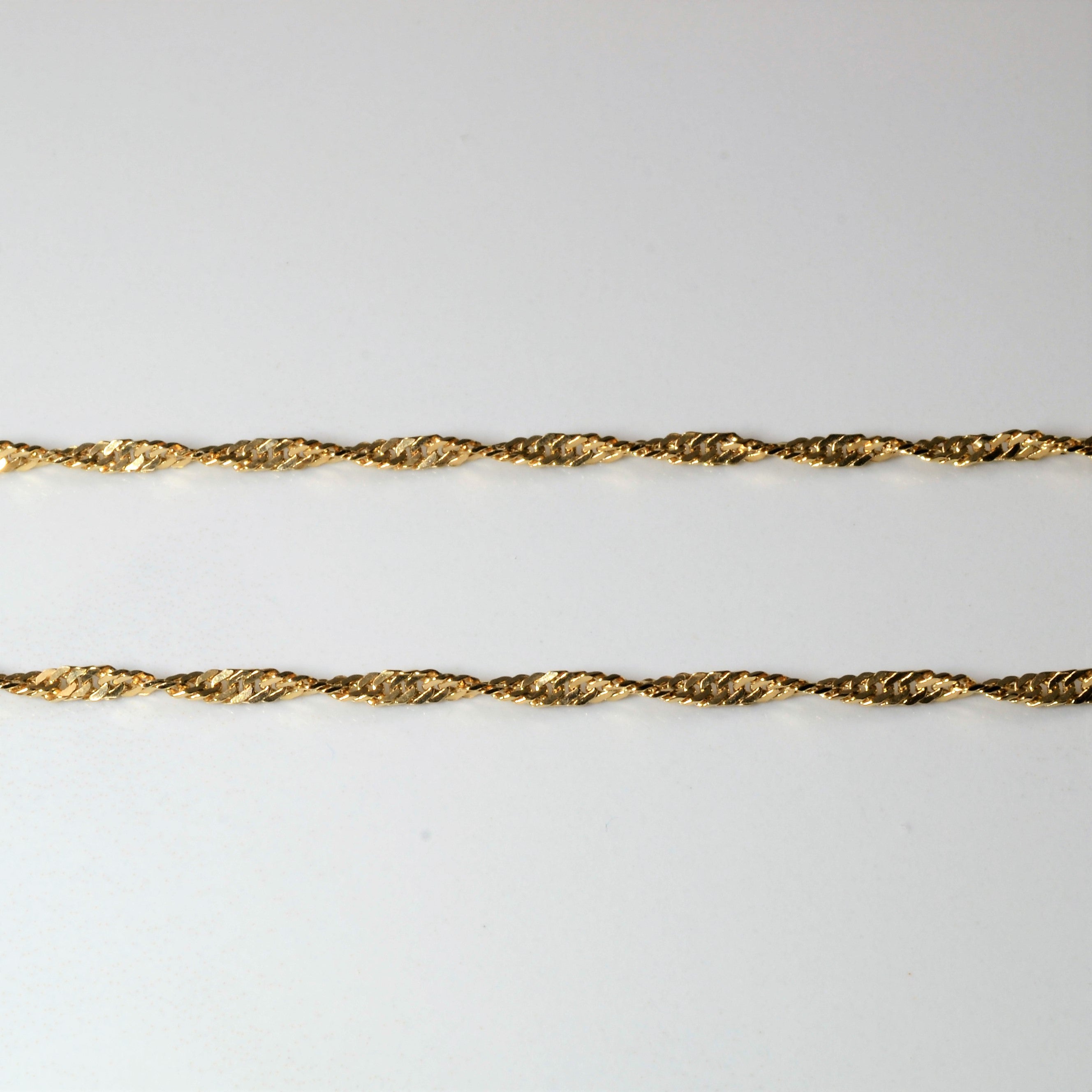10k Yellow Gold Singapore Chain | 22" |