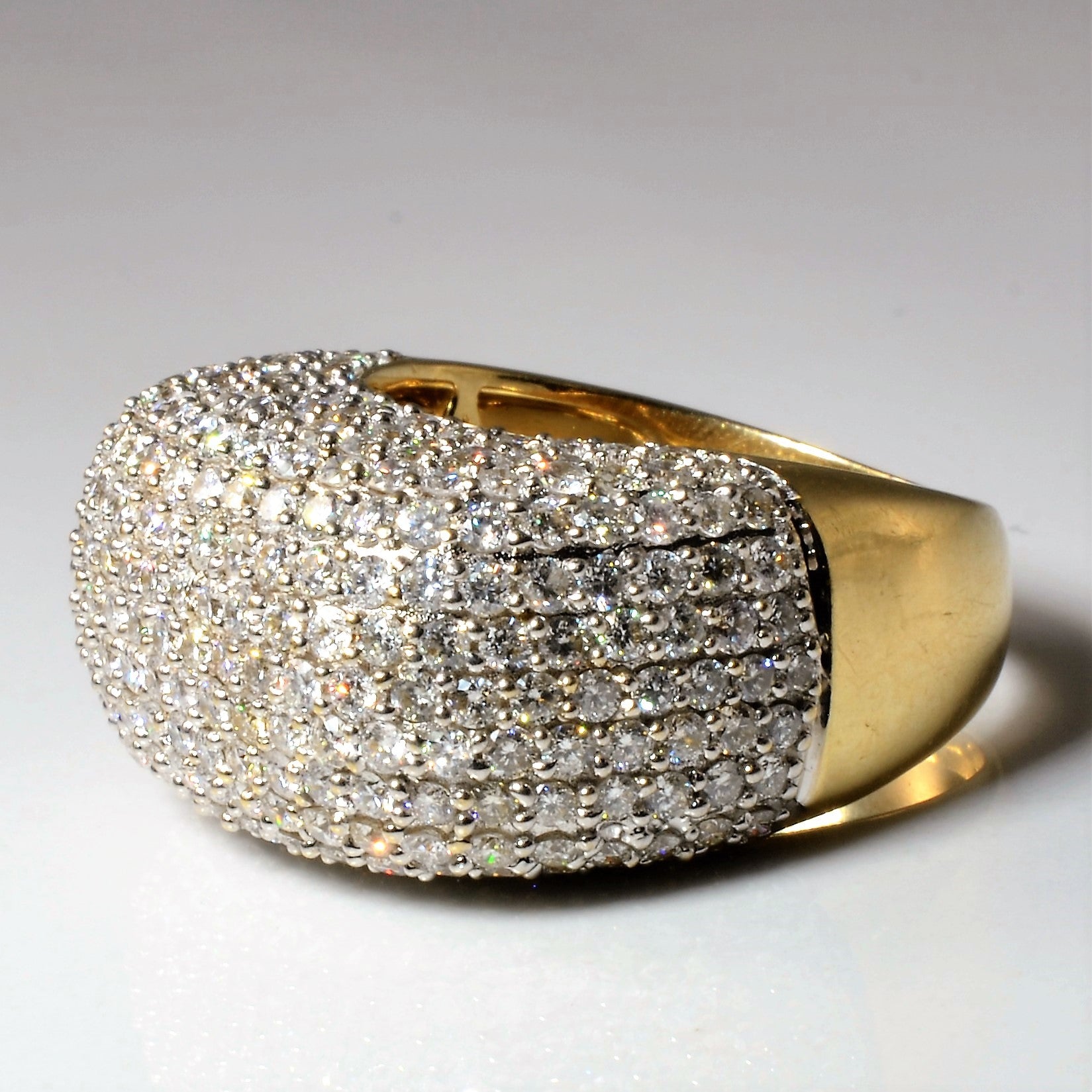 Pave Diamond Dome Ring | 5.38ctw | SZ 10.5 |