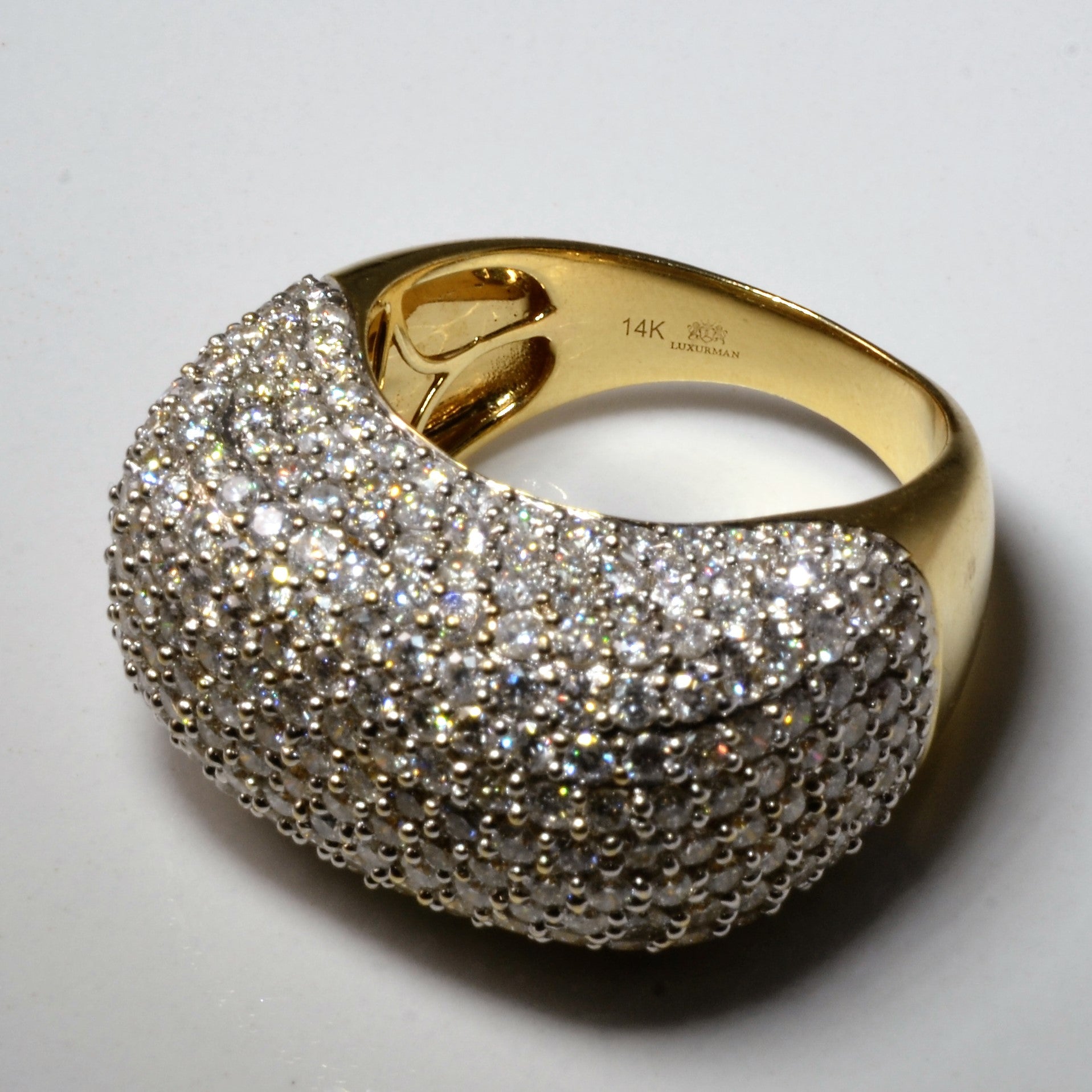 Pave Diamond Dome Ring | 5.38ctw | SZ 10.5 |