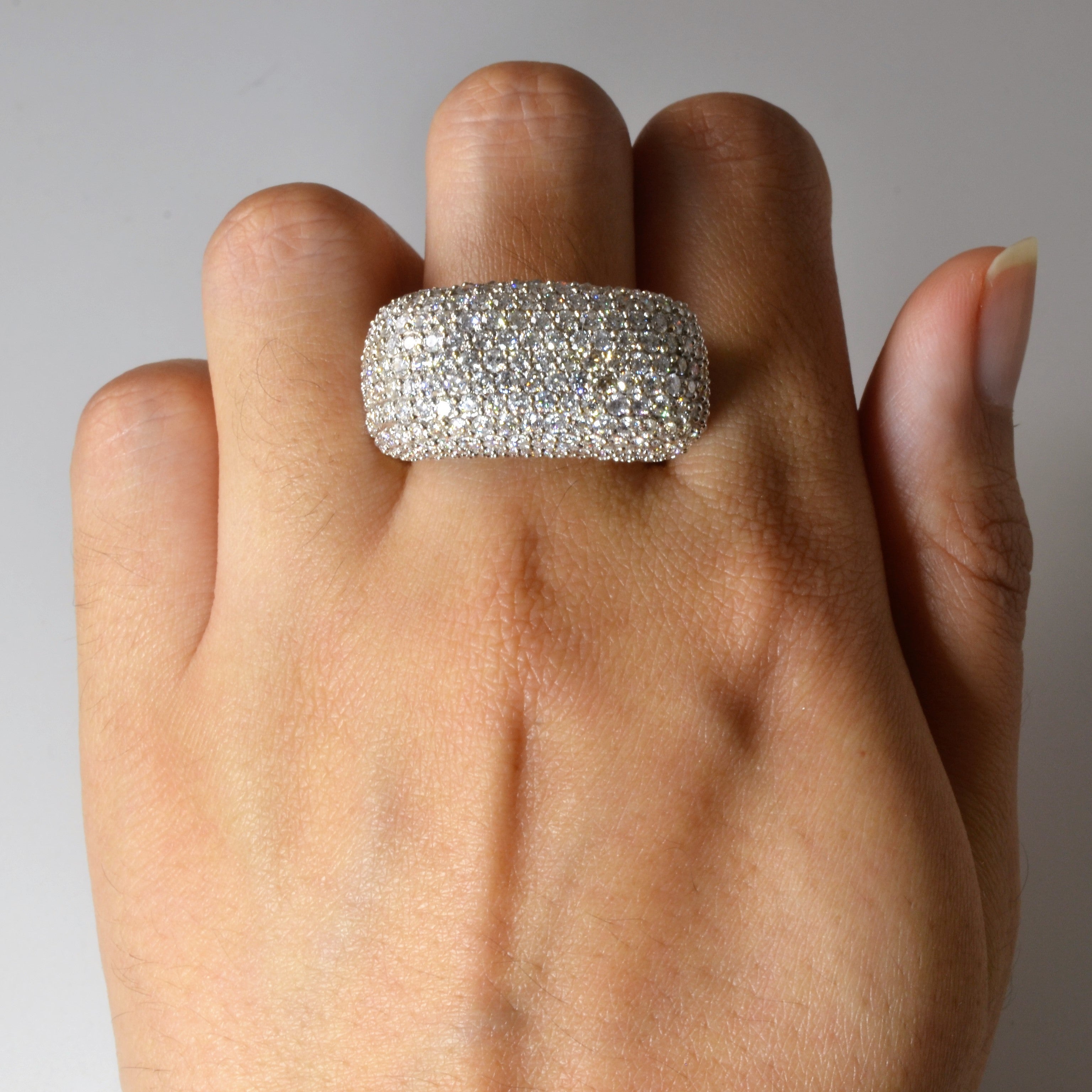 Pave Diamond Dome Ring | 5.38ctw | SZ 10.5 |