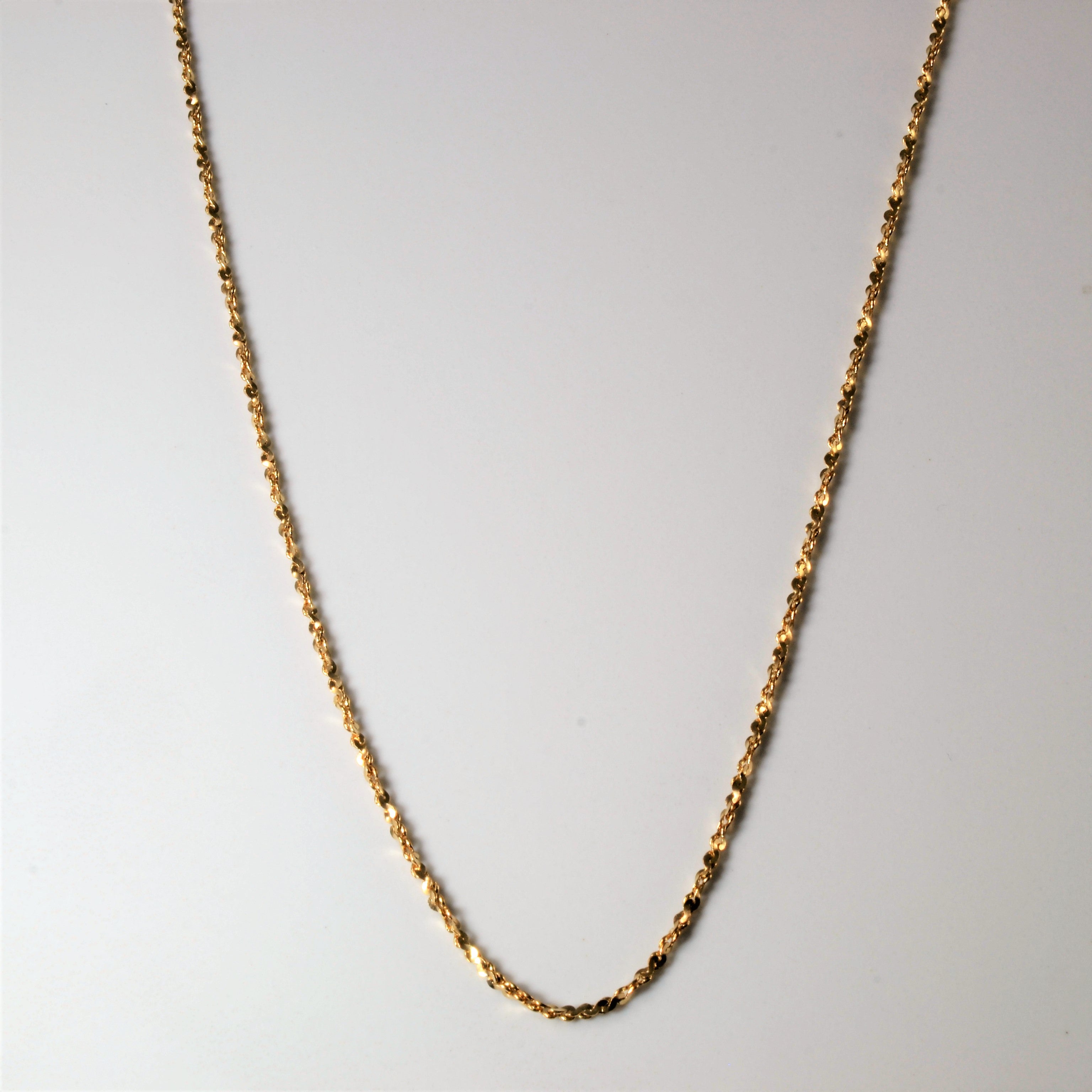 10k Yellow Gold Twisted Serpentine Chain | 20" |