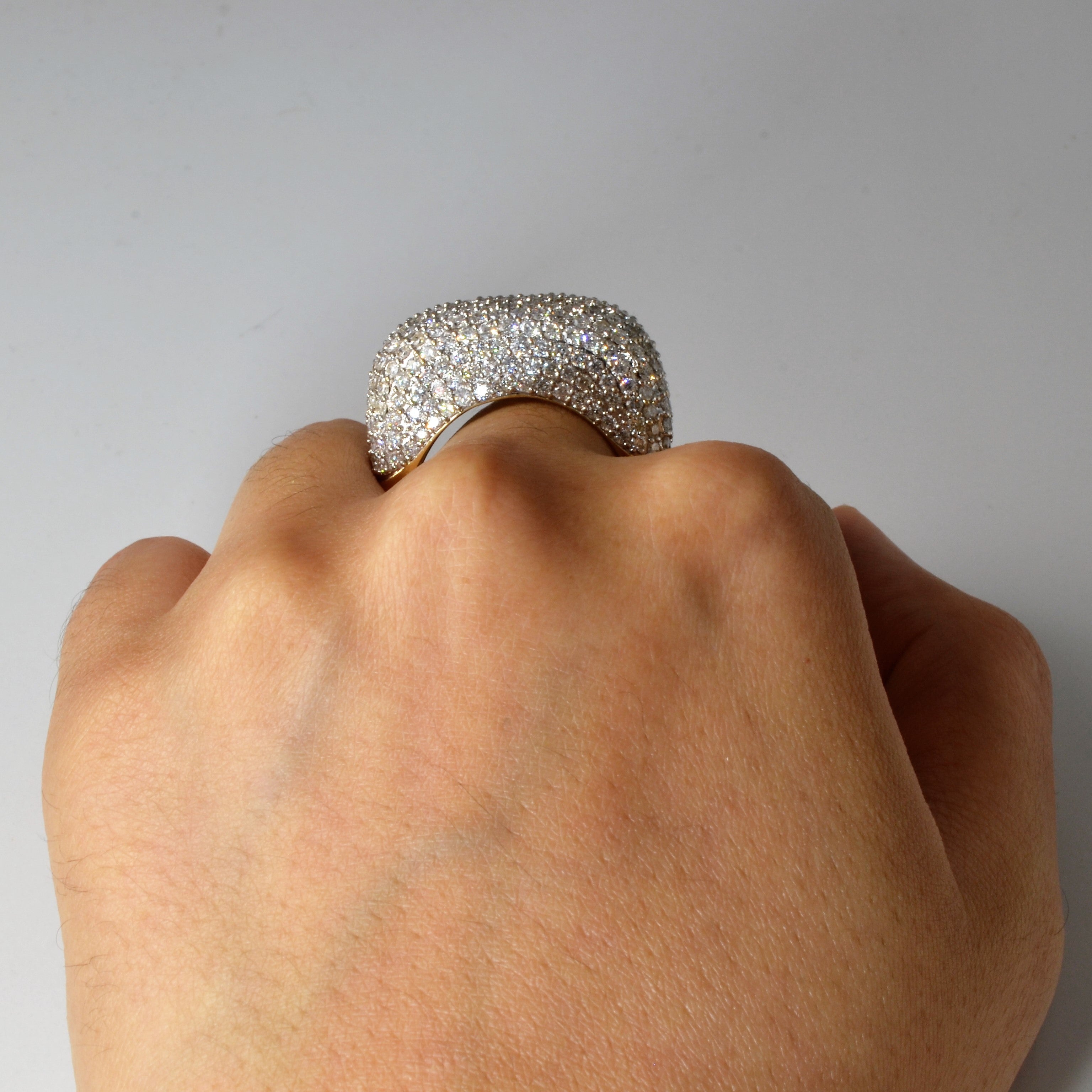 Pave Diamond Dome Ring | 5.38ctw | SZ 10.5 |