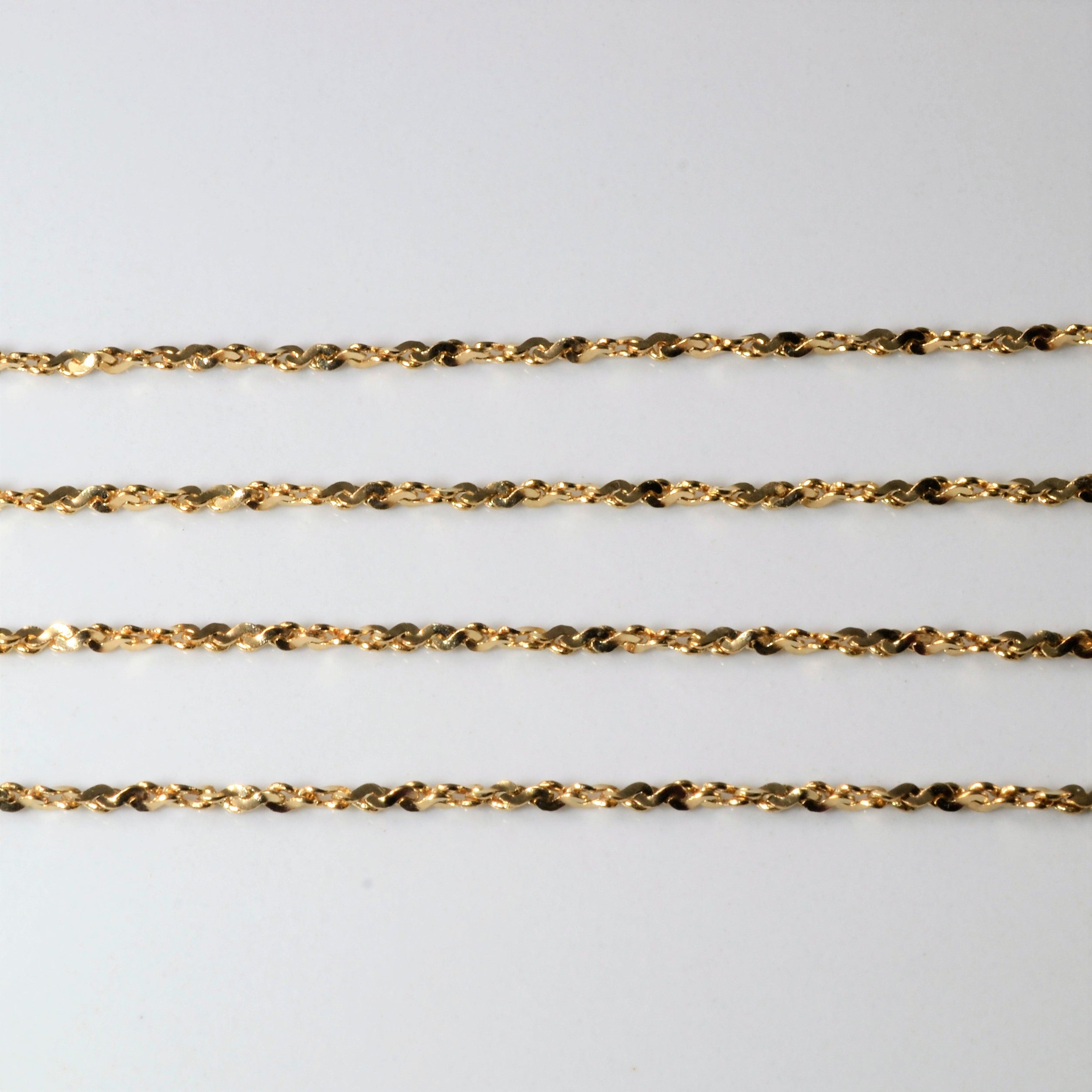 10k Yellow Gold Twisted Serpentine Chain | 20" |