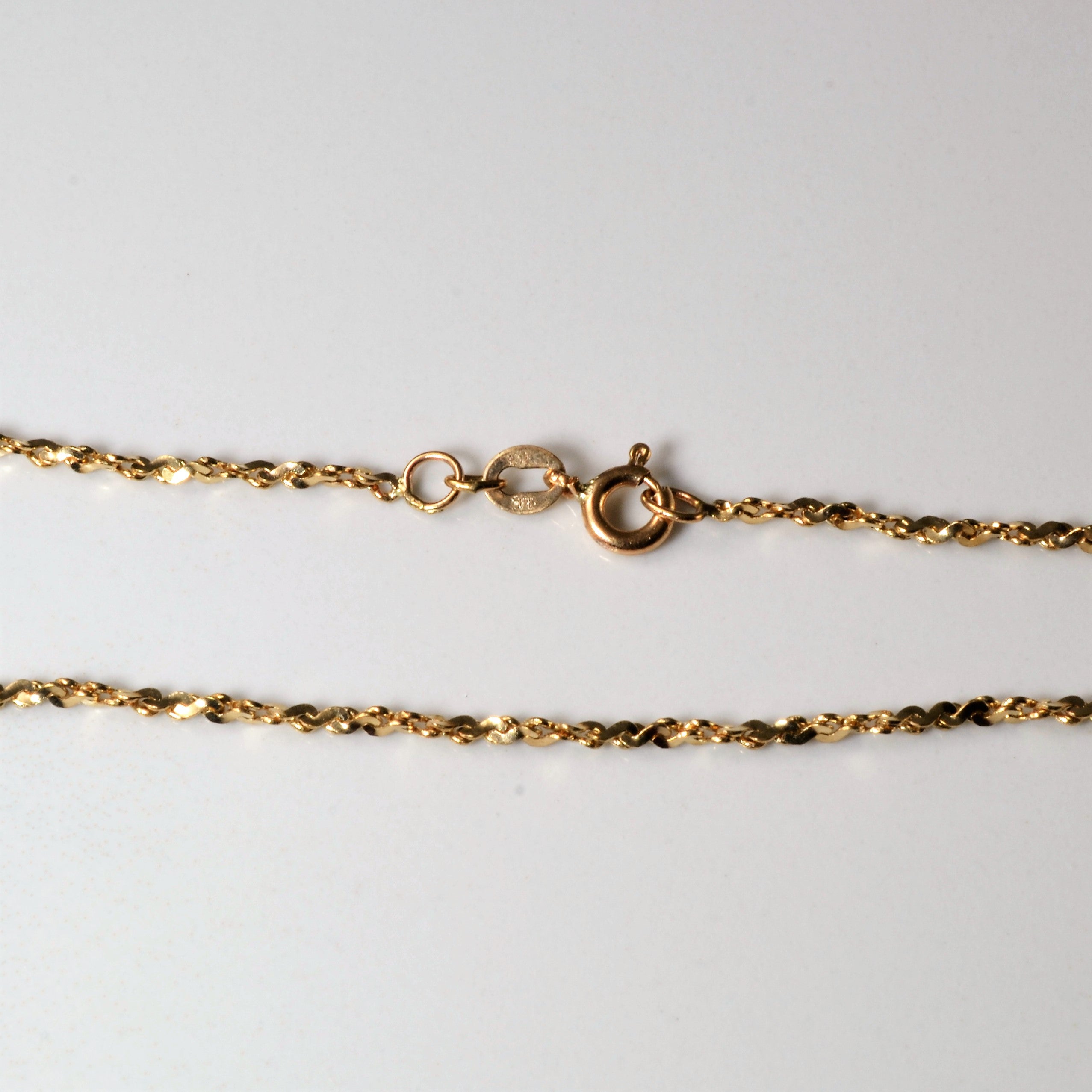 10k Yellow Gold Twisted Serpentine Chain | 20" |