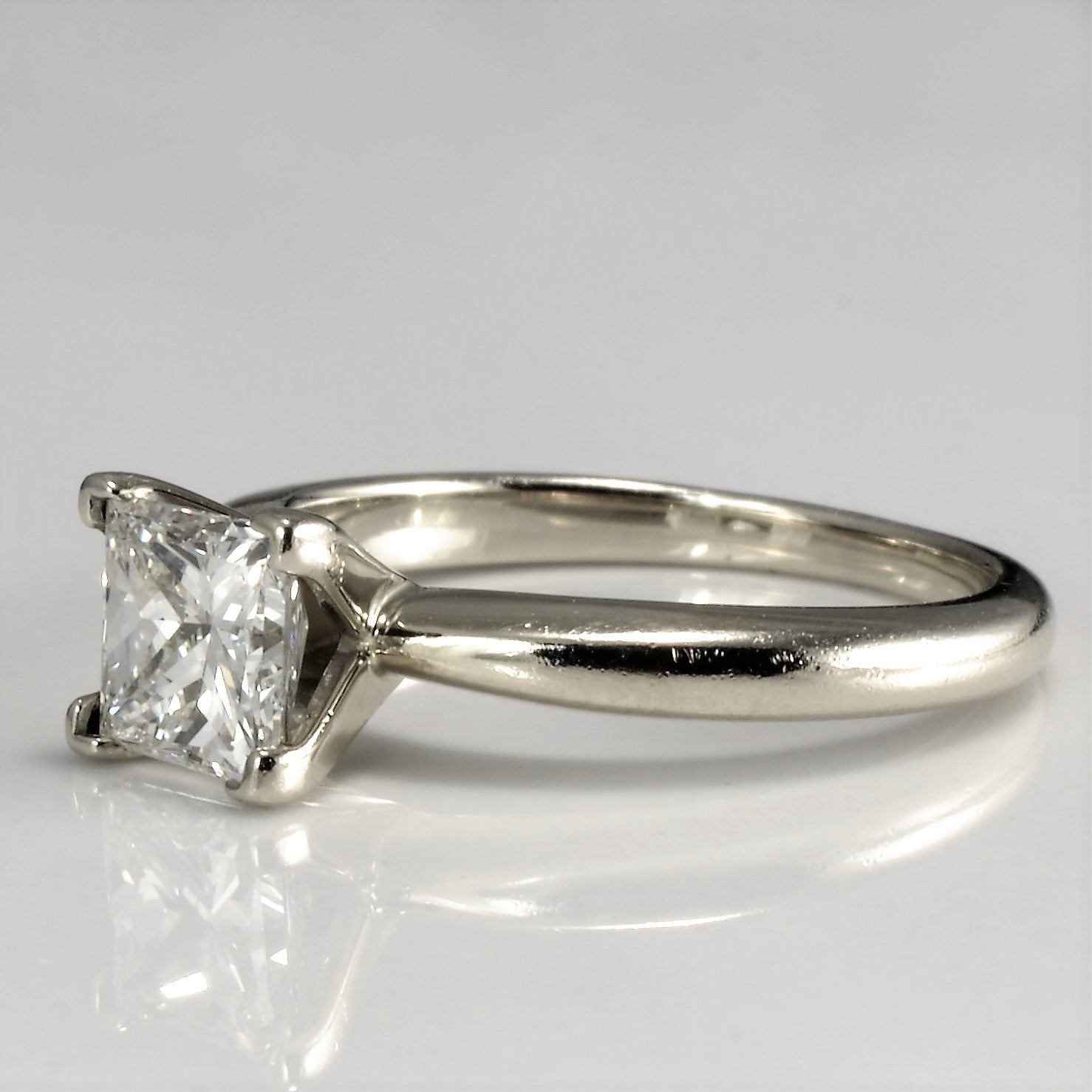 Solitaire Princess Diamond Engagement Ring | 0.82 ct | VVS2, H/I | SZ 4.25 |