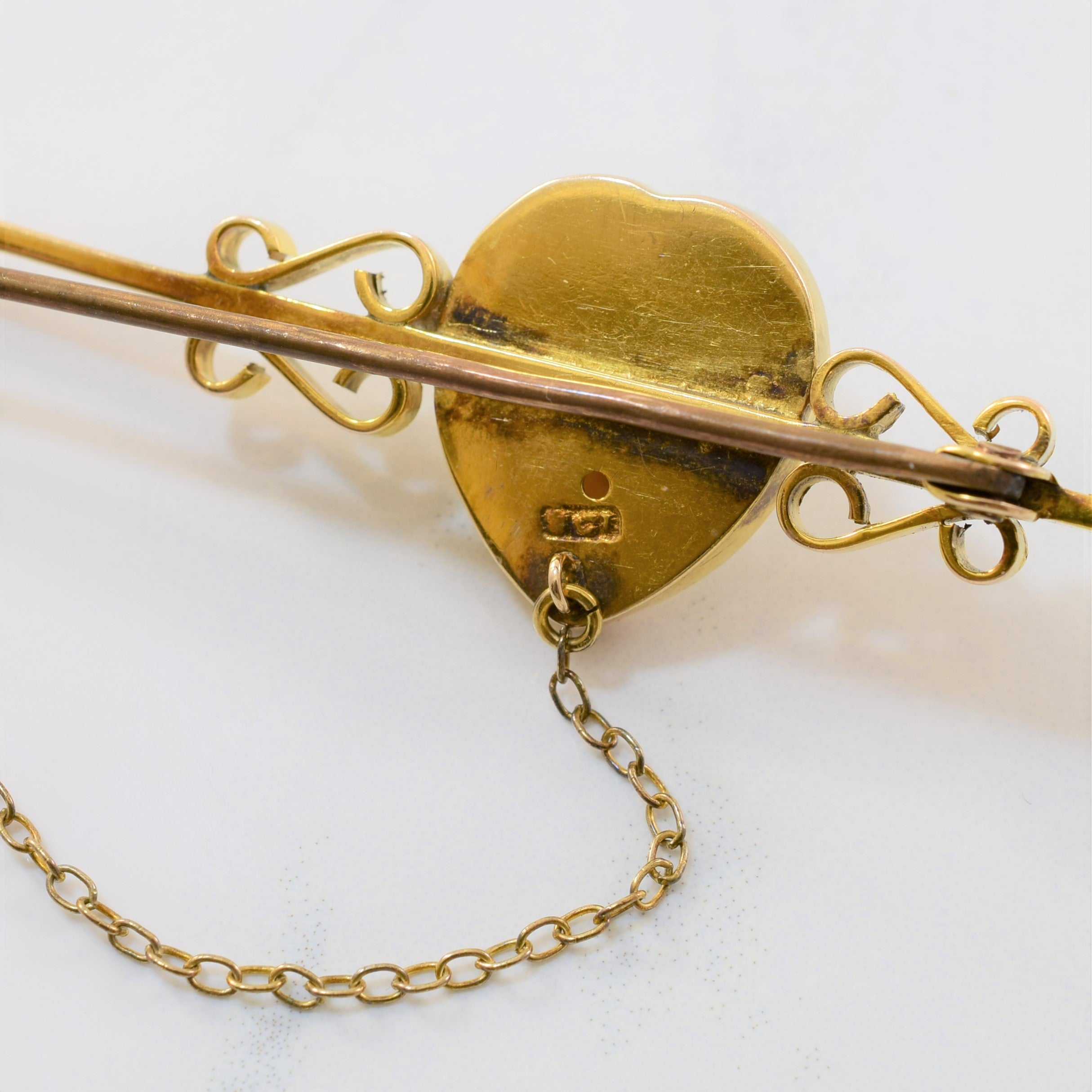 Edwardian Baroque Pearl Brooch | 7.50ctw |