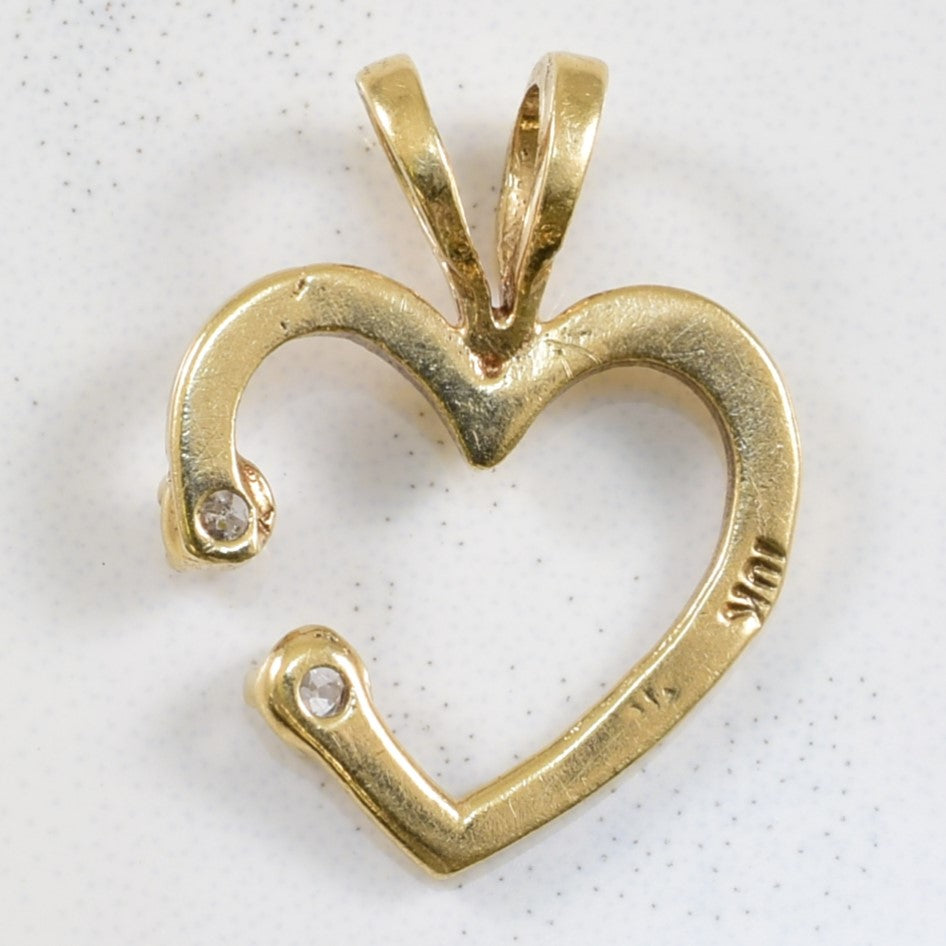 Diamond Heart Pendant | 0.03ct |