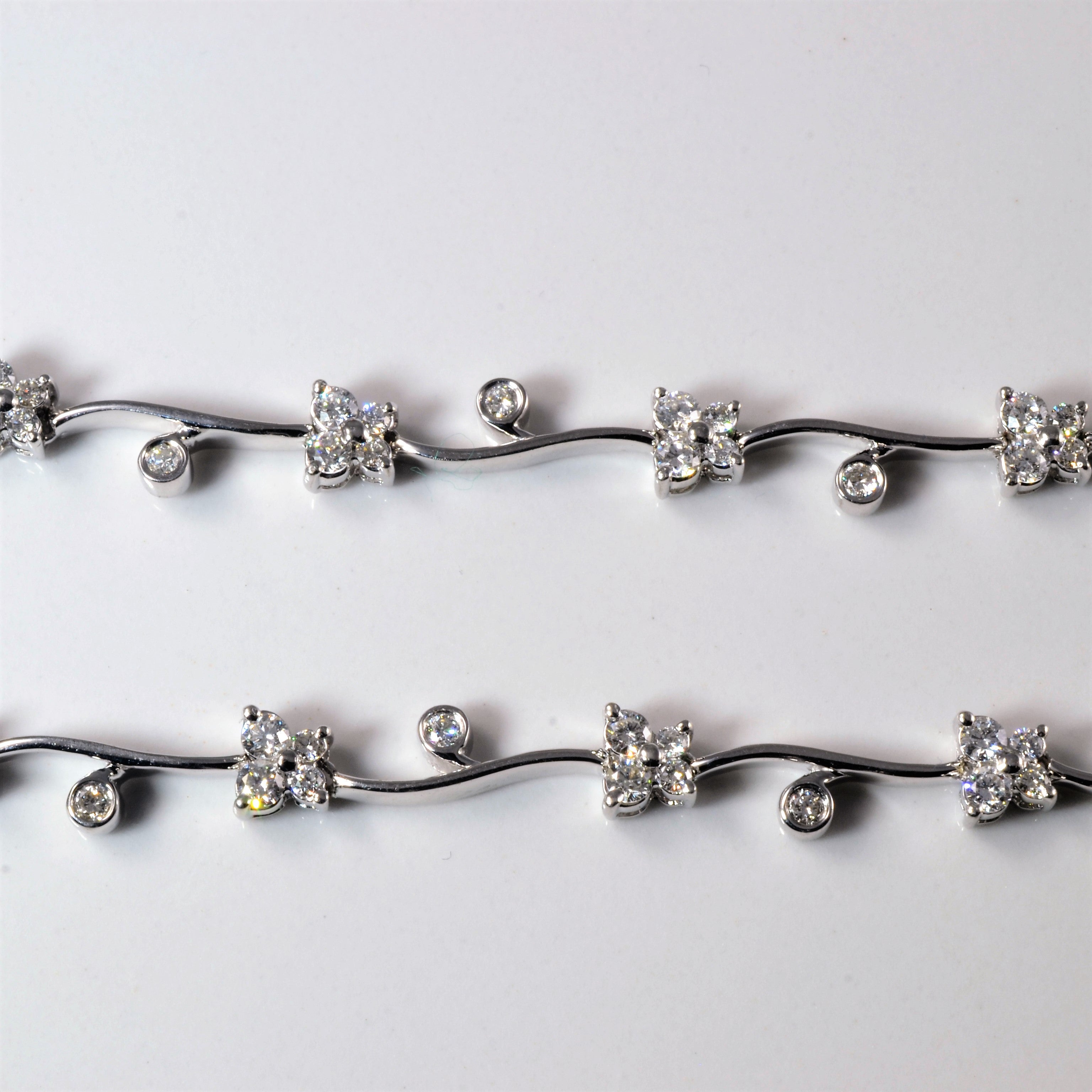 Elegant Diamond Collar Necklace | 16" |