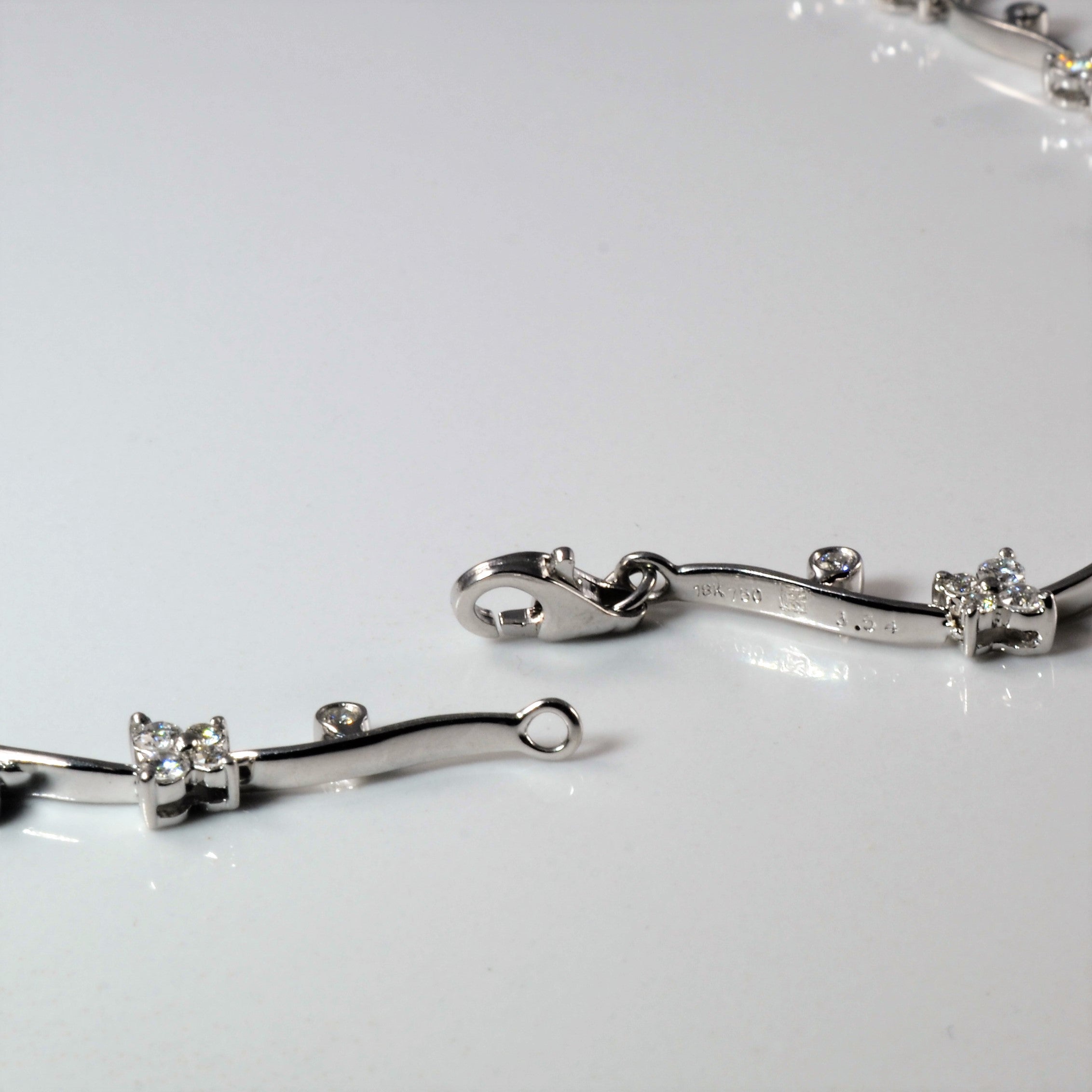 Elegant Diamond Collar Necklace | 16" |