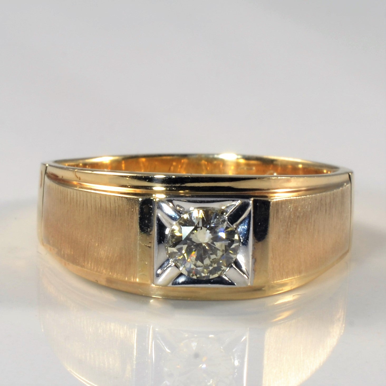 Bague solitaire en diamant | 0,50 ct | Taille 13,25 |