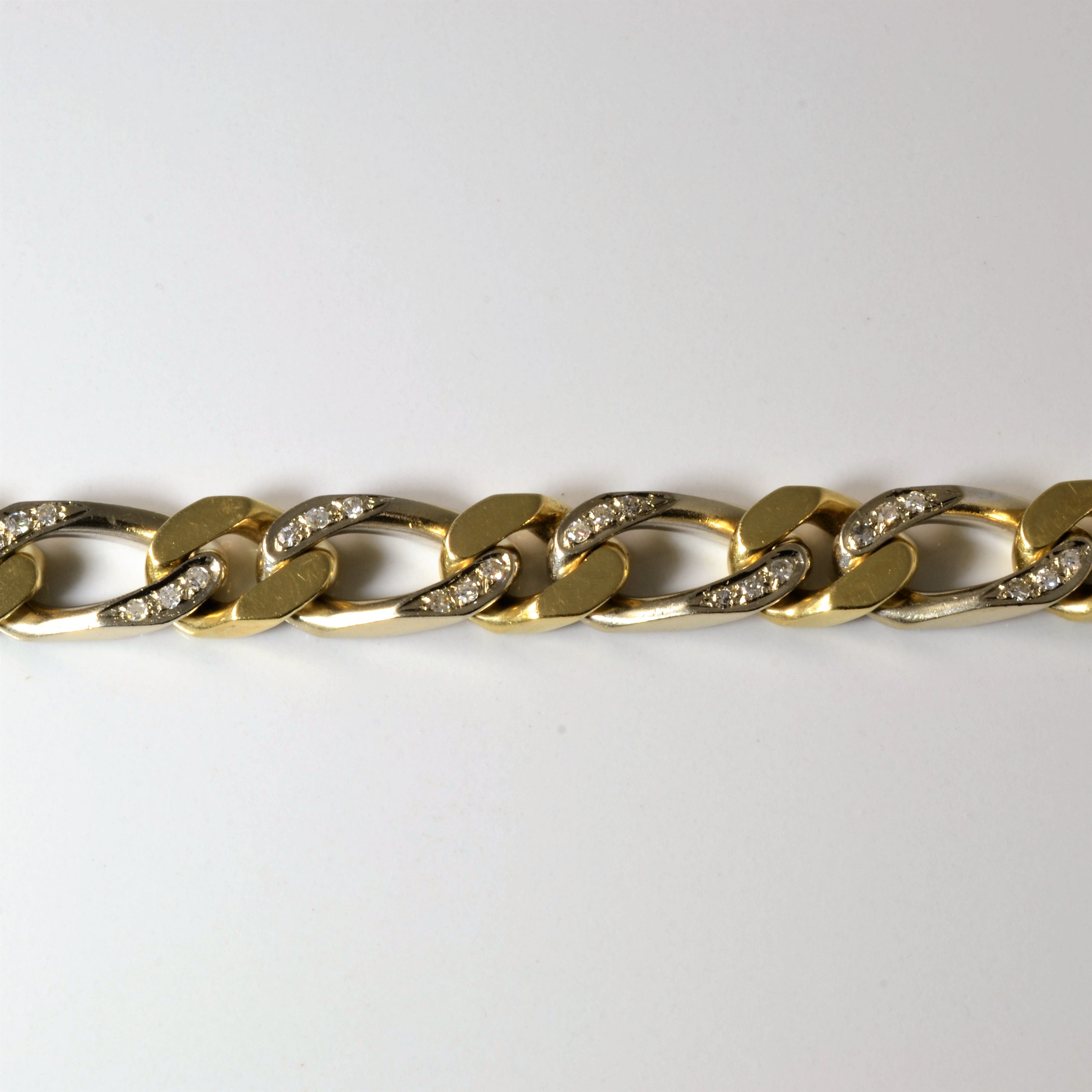 Diamond Curb Chain Bracelet | 0.90ctw | 8" |